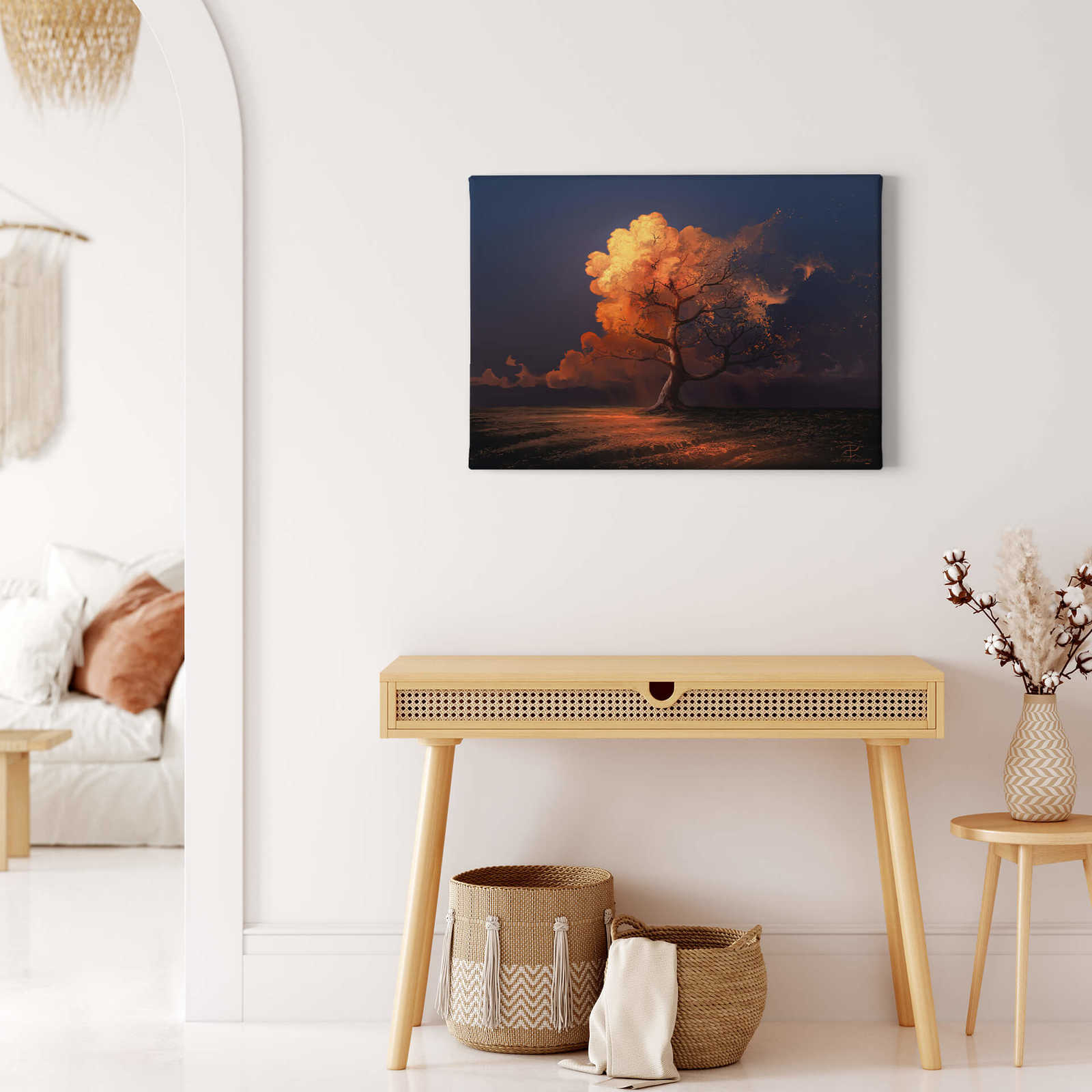 Kunst Leinwandbild 'Spätherbst' von aerroscape – 0,70 m x 0,50 m