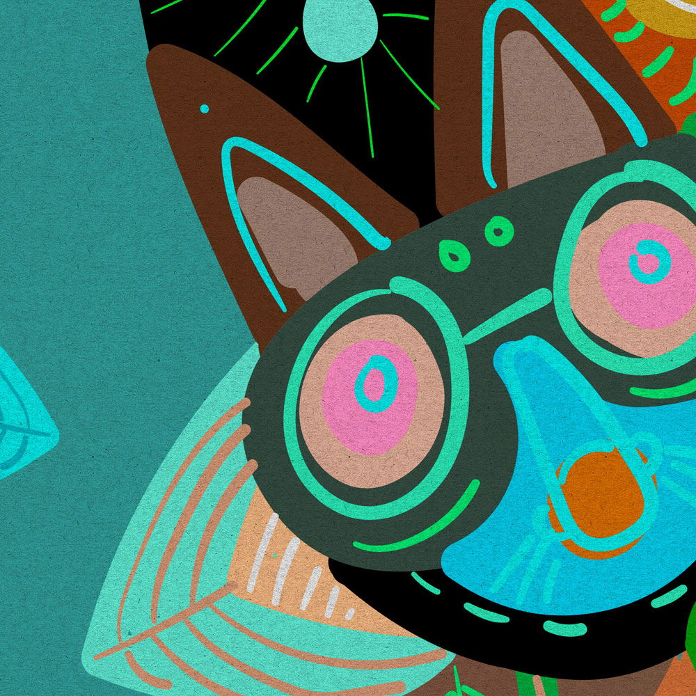 Kunst, Grafiken, Muster, Applikation