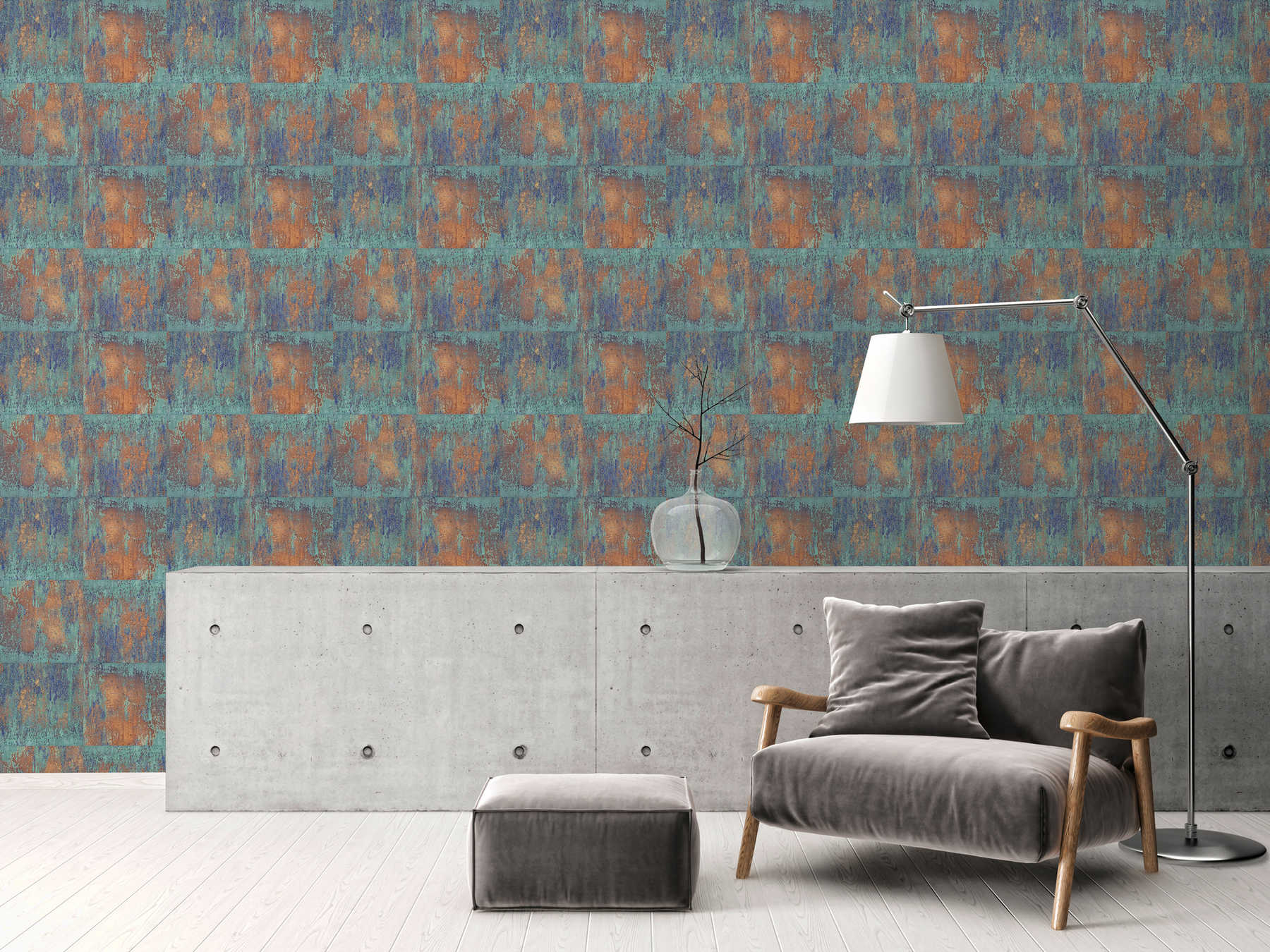 Livingwalls Wallpaper Blue Plain Non-Woven Wallpaper Petrol Plain 381977 For Living Room Bedroom 10.05 X 0.53 M Made In Germany