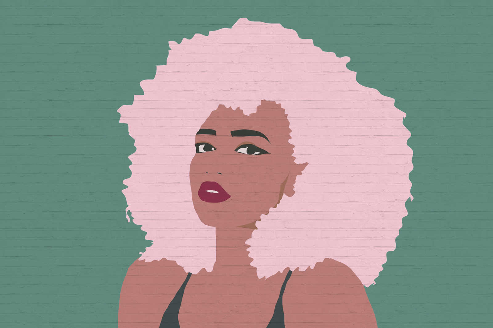             Frauen Leinwandbild Whitney im Colour Block Stil – 0,90 m x 0,60 m
        