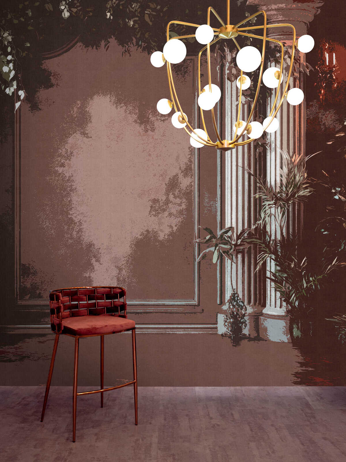 Leuchter, Lampe, Beleuchtung, Stuhl, Mobiliar