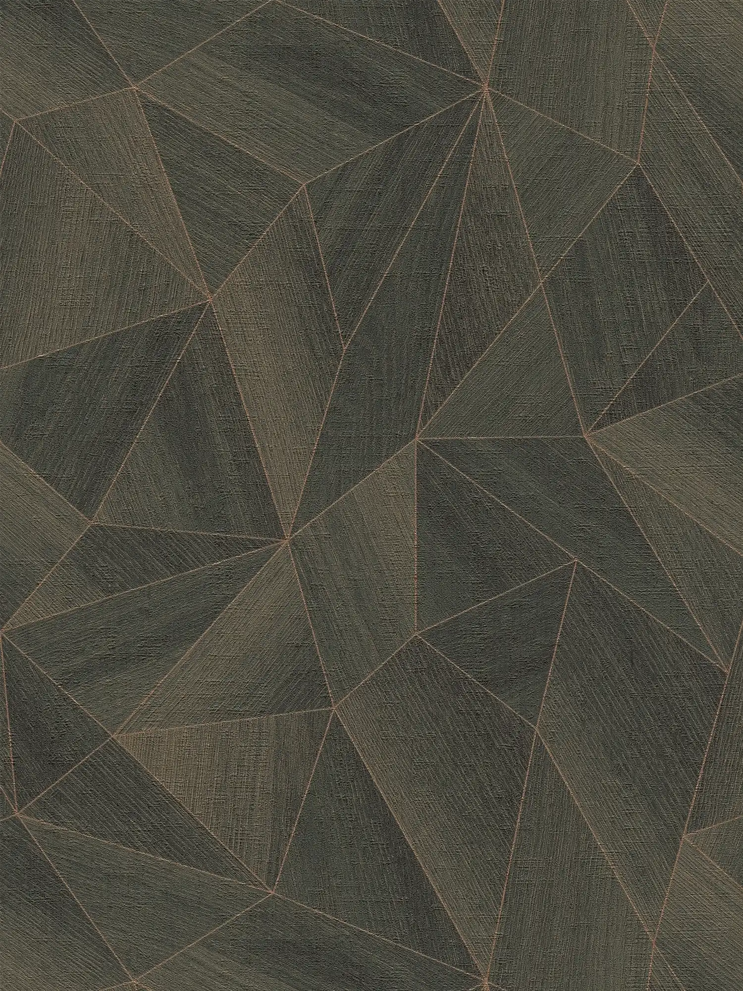 Daniel Hechter Vliestapete mit modernem geometrischem Muster und metallischen Akzenten – Braun, Gold