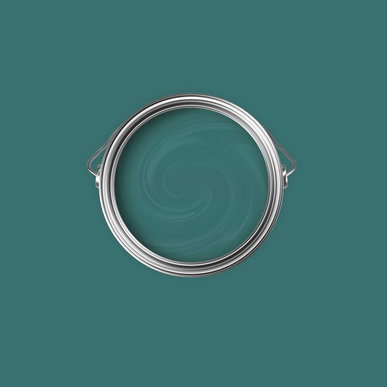 Premium wall paint harmonious blue-green »Expressive Emerald