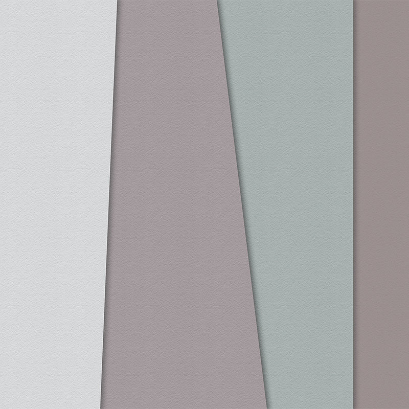         Layered paper 3 - Minimalistische Fototapete Farbfelder-Büttenpapier Struktur – Blau, Creme | Premium Glattvlies
    