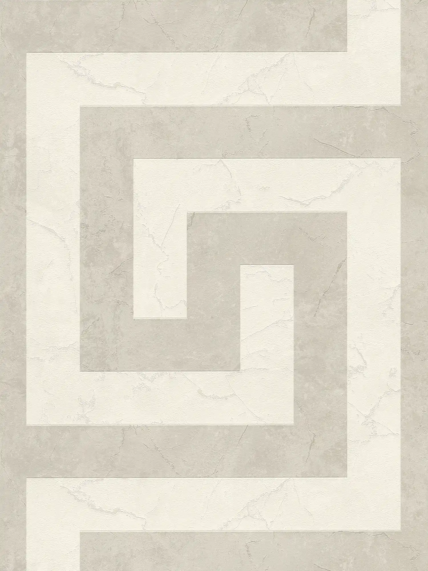         VERSACE non-woven wallpaper with marbled square structures matt, partly glossy slightly textured - grey, metallic
    