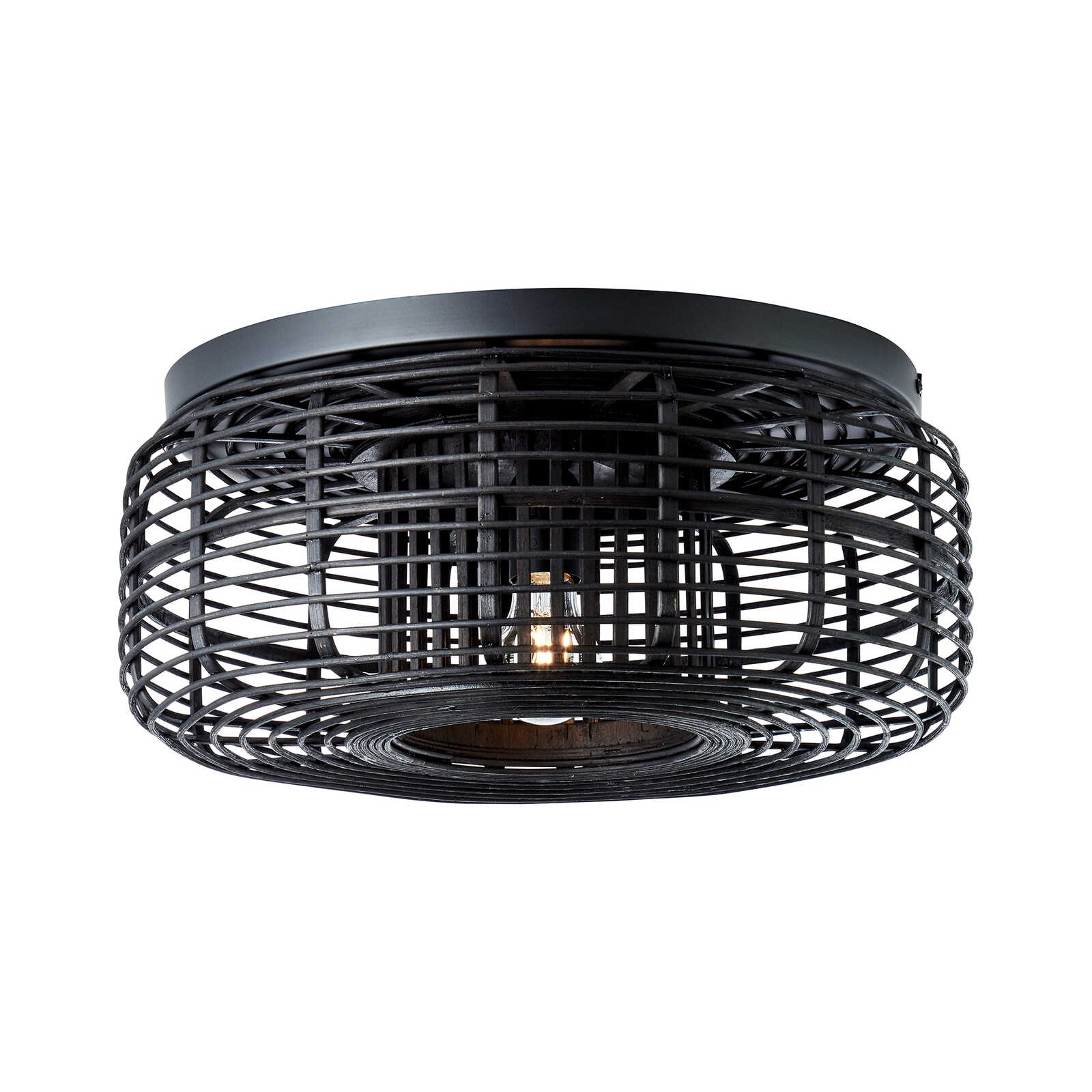         Bamboo ceiling light - Elma 4 - Brown
    