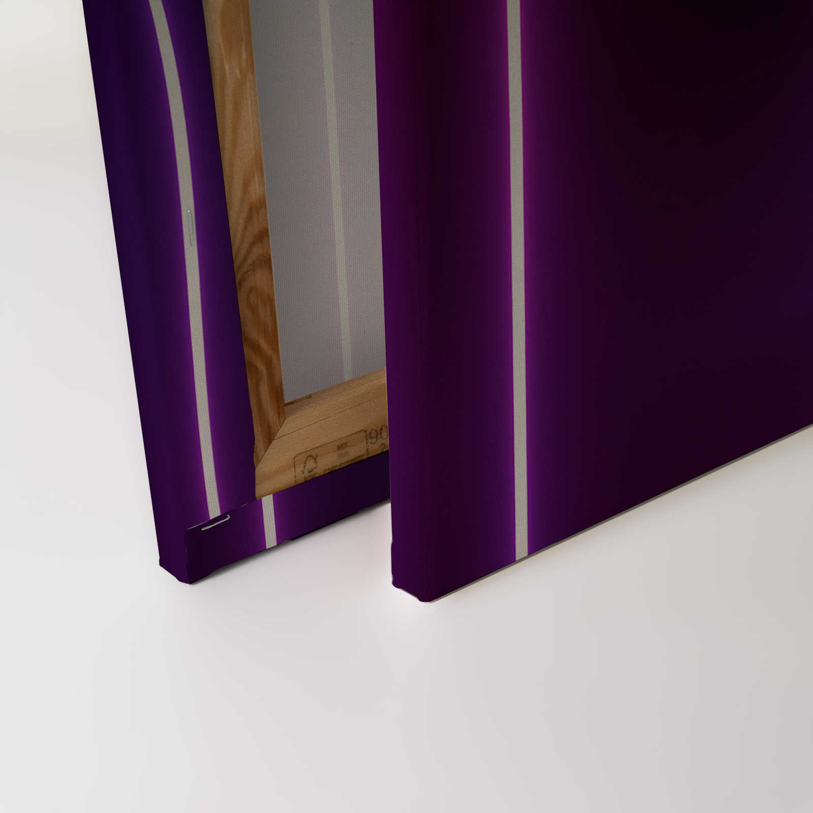             Leinwandbild Raum mit langem Gang LED Farben – 0,90 m x 0,60 m
        