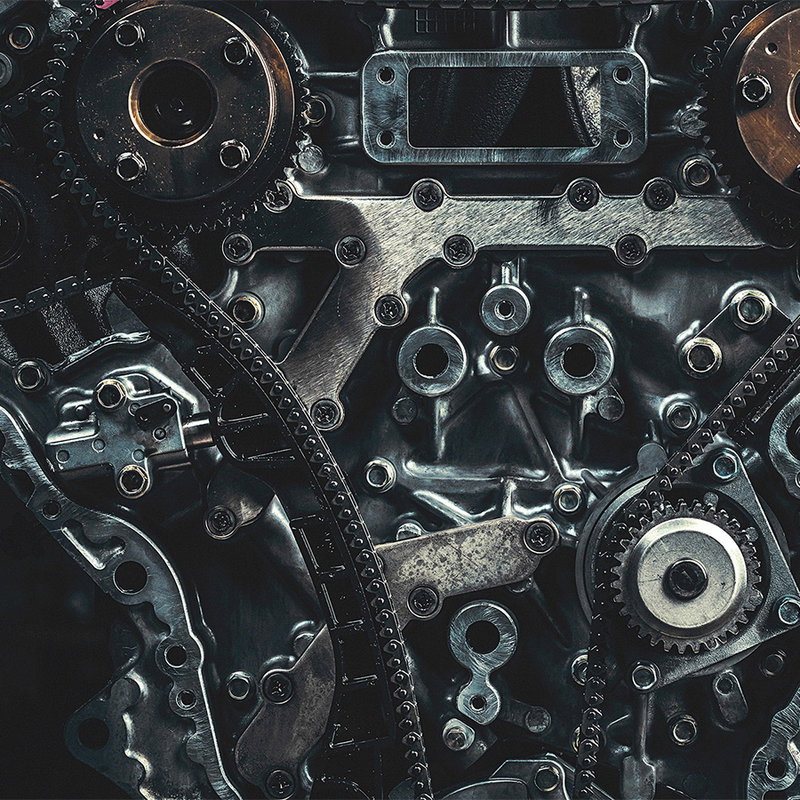 motor, maschinerie, riemen, metall, zahnräder