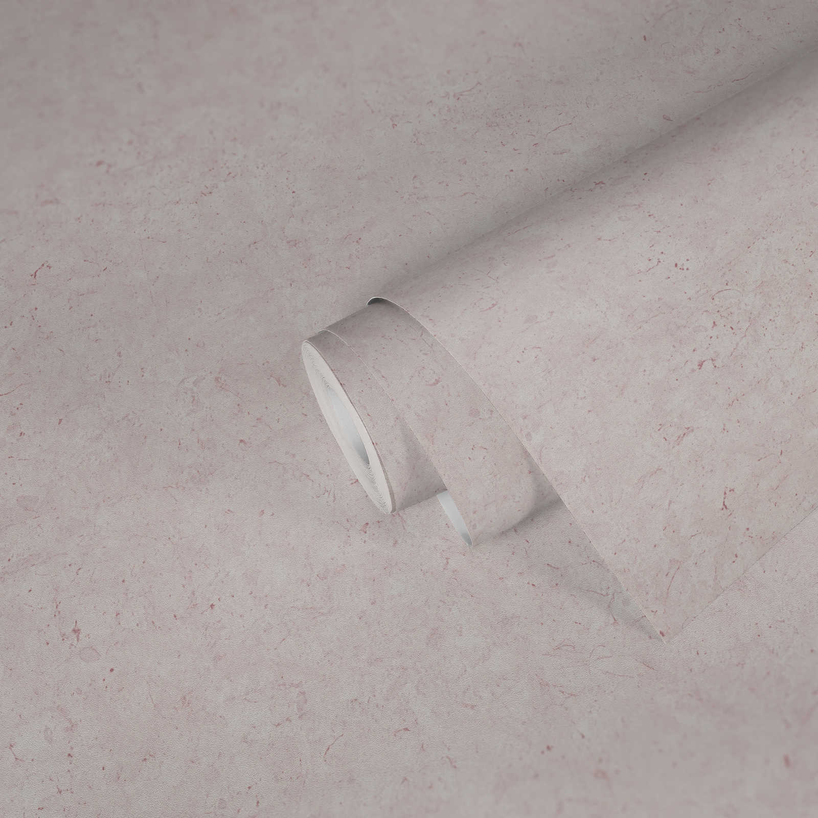             Strukturmuster Tapete unifarben, mit Betonoptik – Rosa
        
