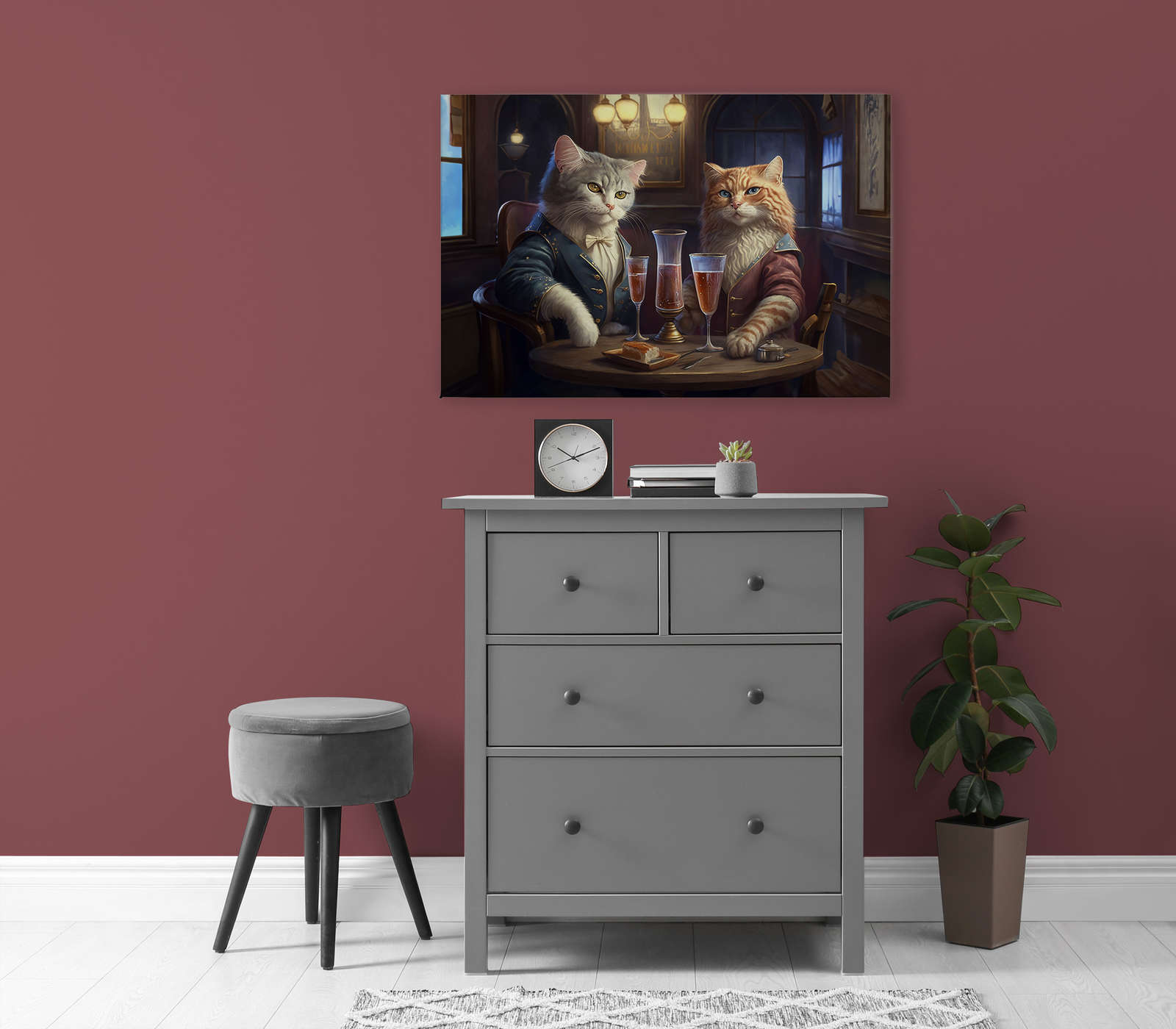             KI Canvas schilderij »Kitty Bar« - 90 cm x 60 cm
        