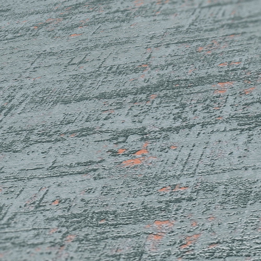             Used Look Tapete mit metallischen Effekten – Grün, Gold
        