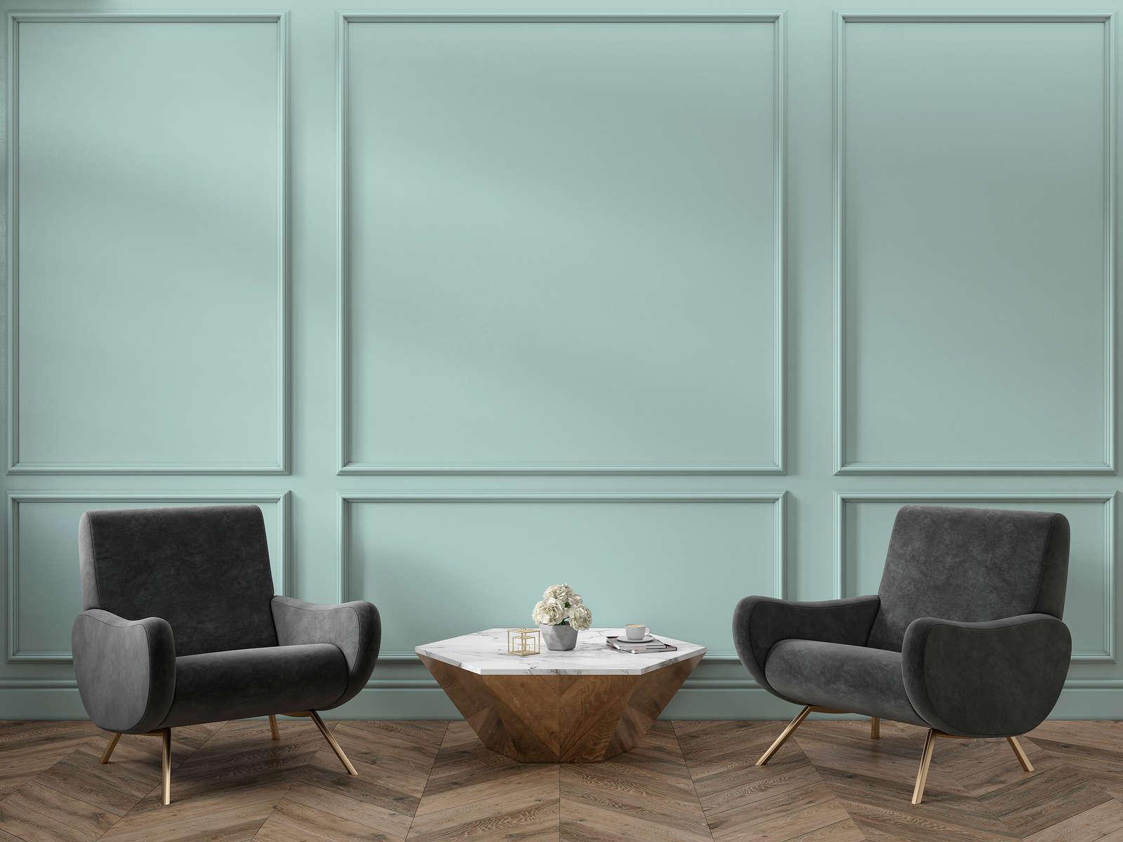 Premium Wall Paint Cool Eucalyptus »Expressive Emerald« NW406 – litre