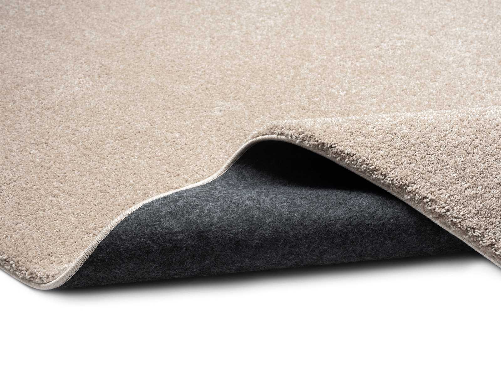             Sanfter Kurzflor Teppich in Beige – 110 x 60 cm
        