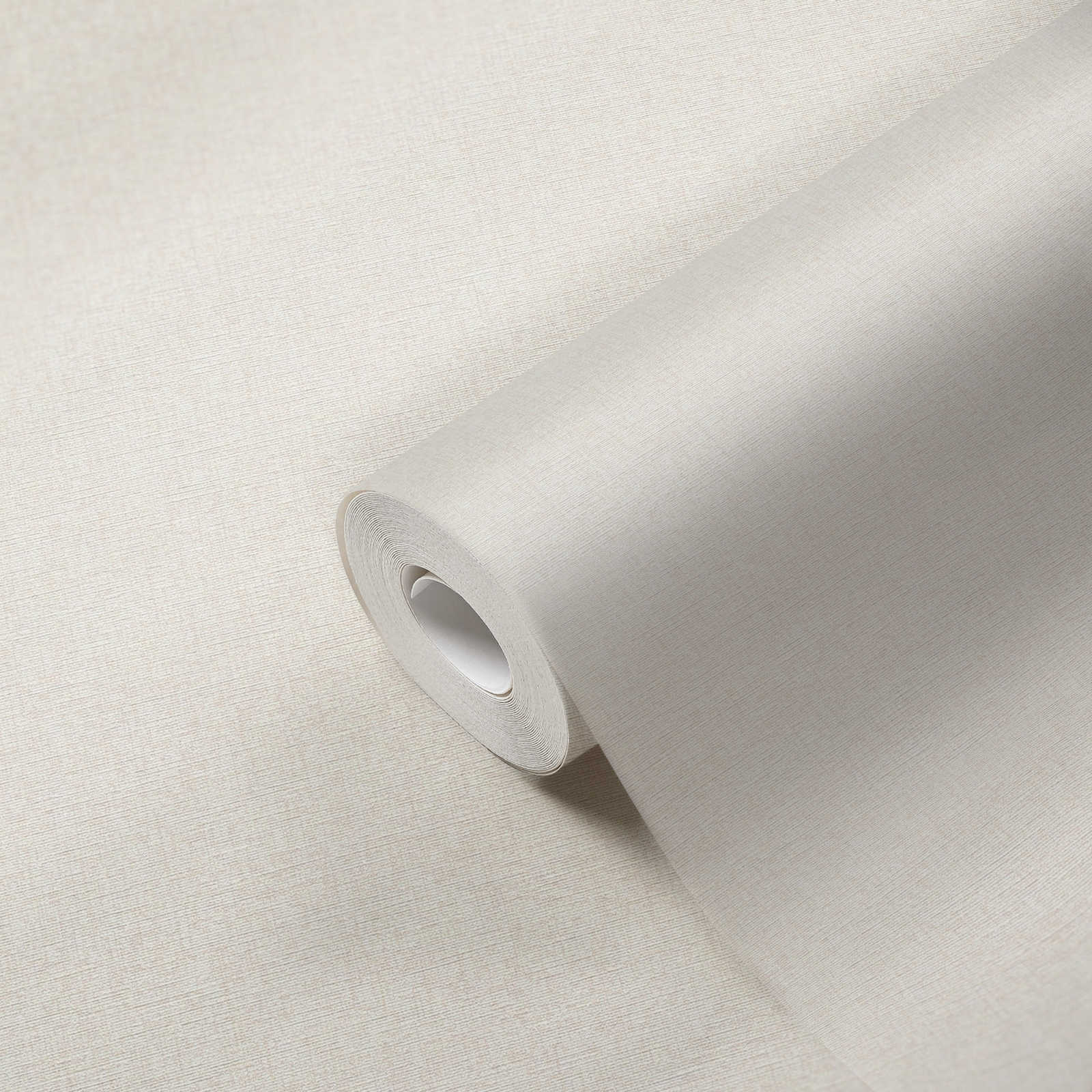             Einfarbige Vliestapete mit Strukturdesign, matt – Creme, Weiß
        