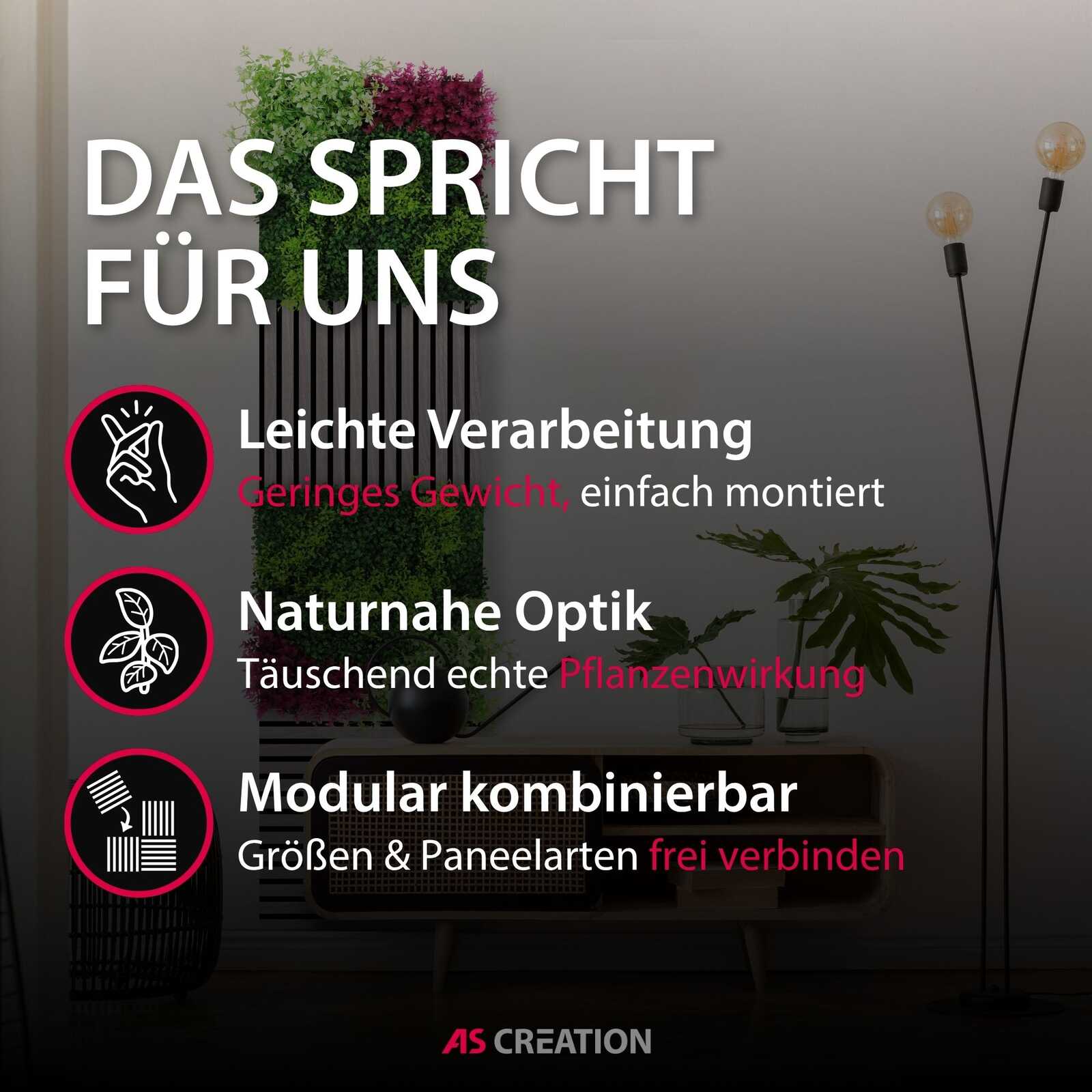deko, wohnaccessoire, modulare systemen, pflanzenwirkung, natürliche optik