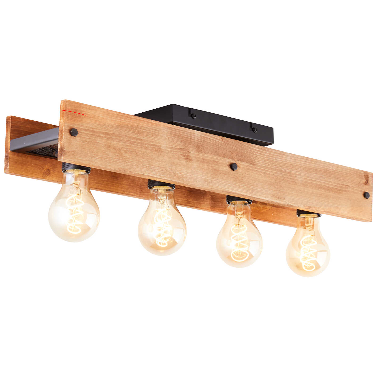 Deckenleuchte aus Holz - Daniel 2 – Braun