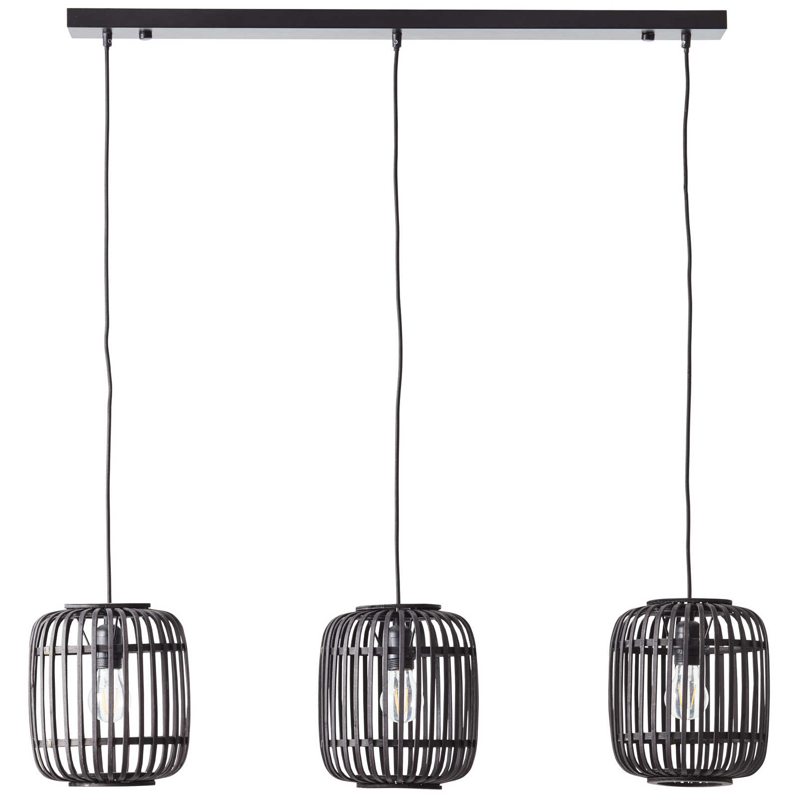             Pendelleuchte aus Bambus - Willi 13 – Braun
        