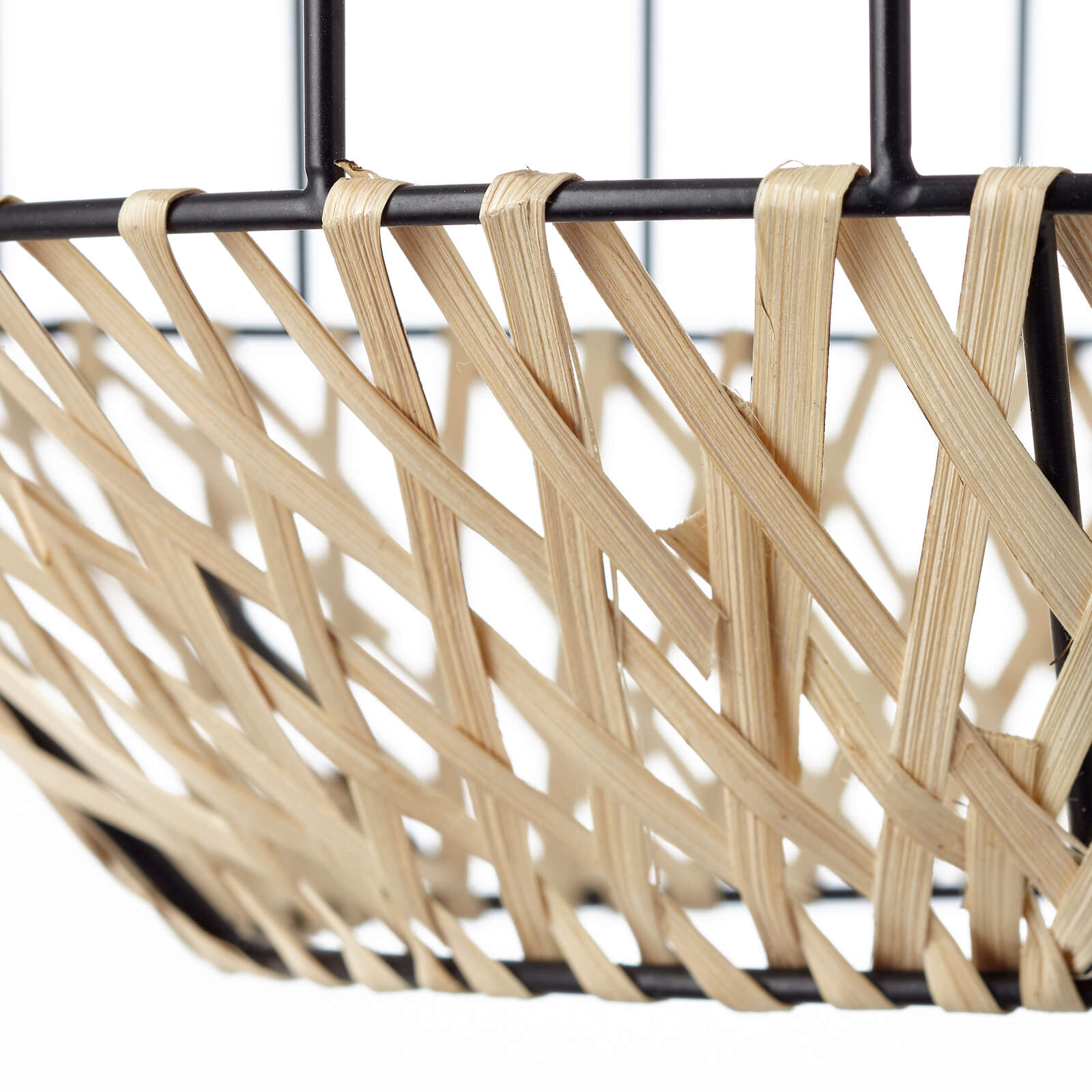            Bamboo pendant light - Pauline - Brown
        