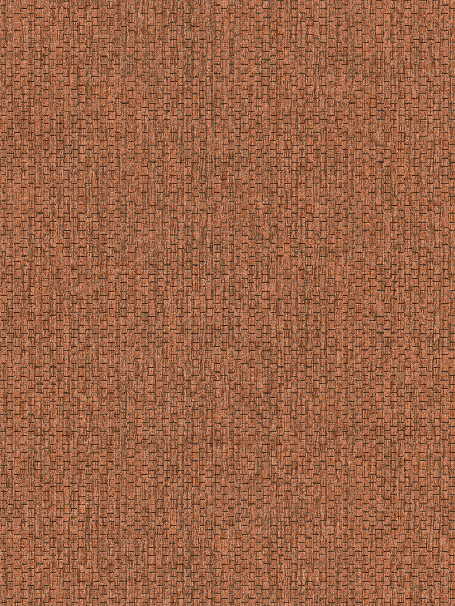         Rotbraune Vliestapete mit Raffia Design – Rot
    