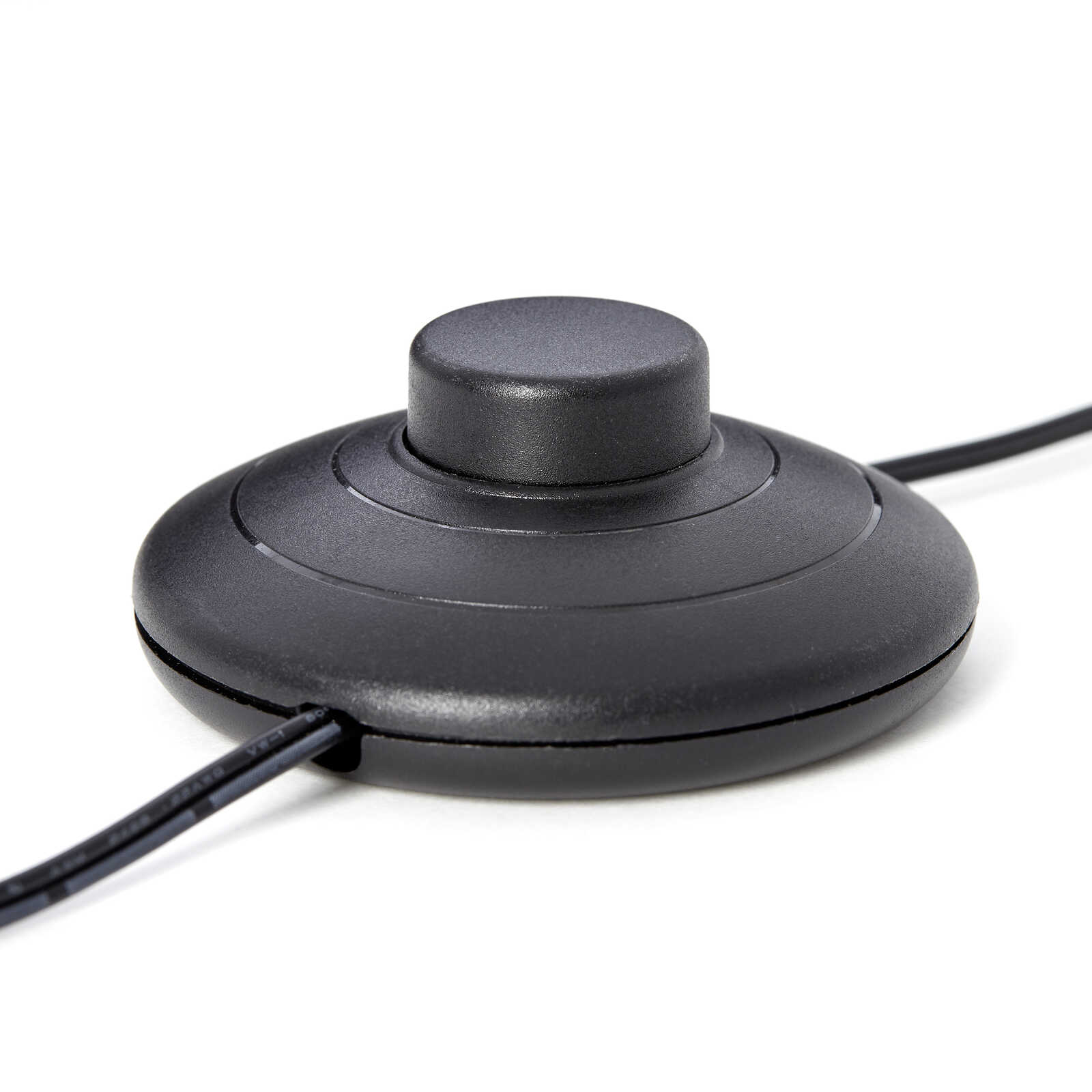             Bogenstandleuchte aus Textil - Coco – Grau
        