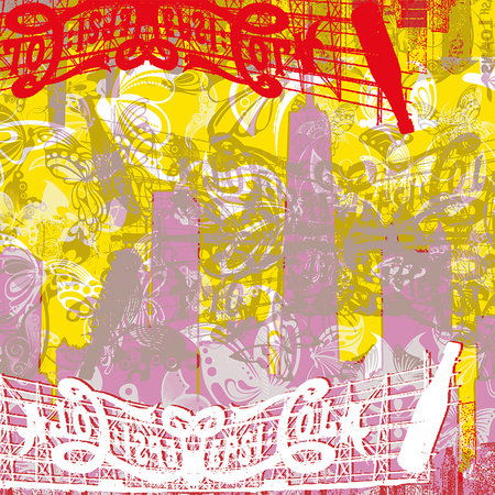         Kleurrijk fotobehang voor jeugdkamer met patronenmix
    