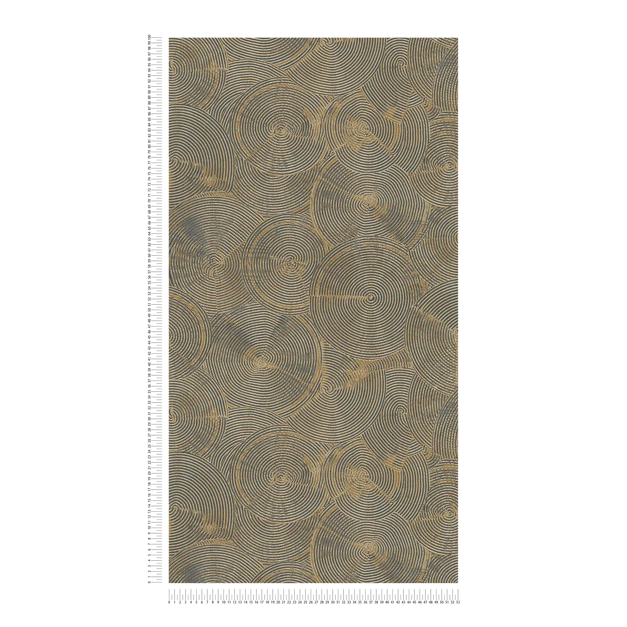             Mustertapete moderne Putzoptik mit Gold – Beige, Metallic, Schwarz
        