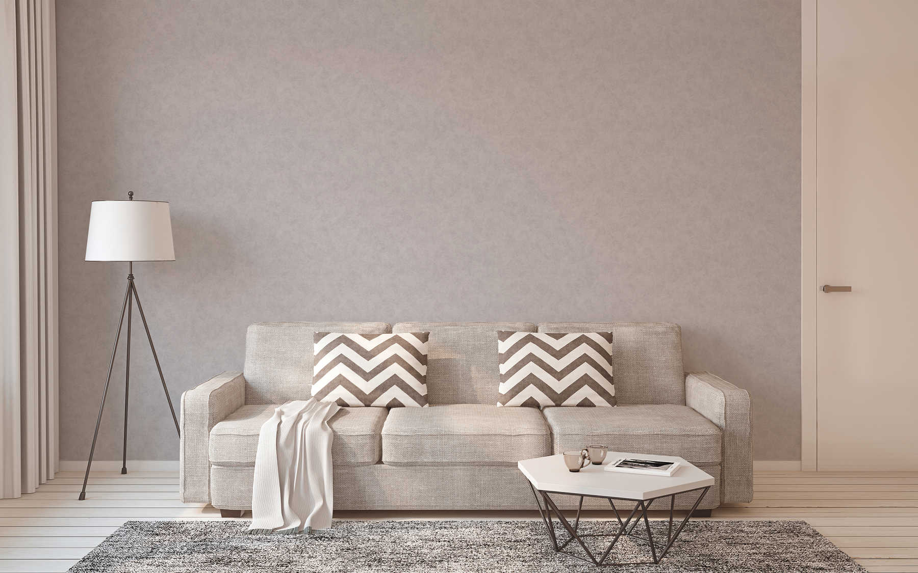             Vliestapete Beton-Grau matt mit Strukturprägung
        