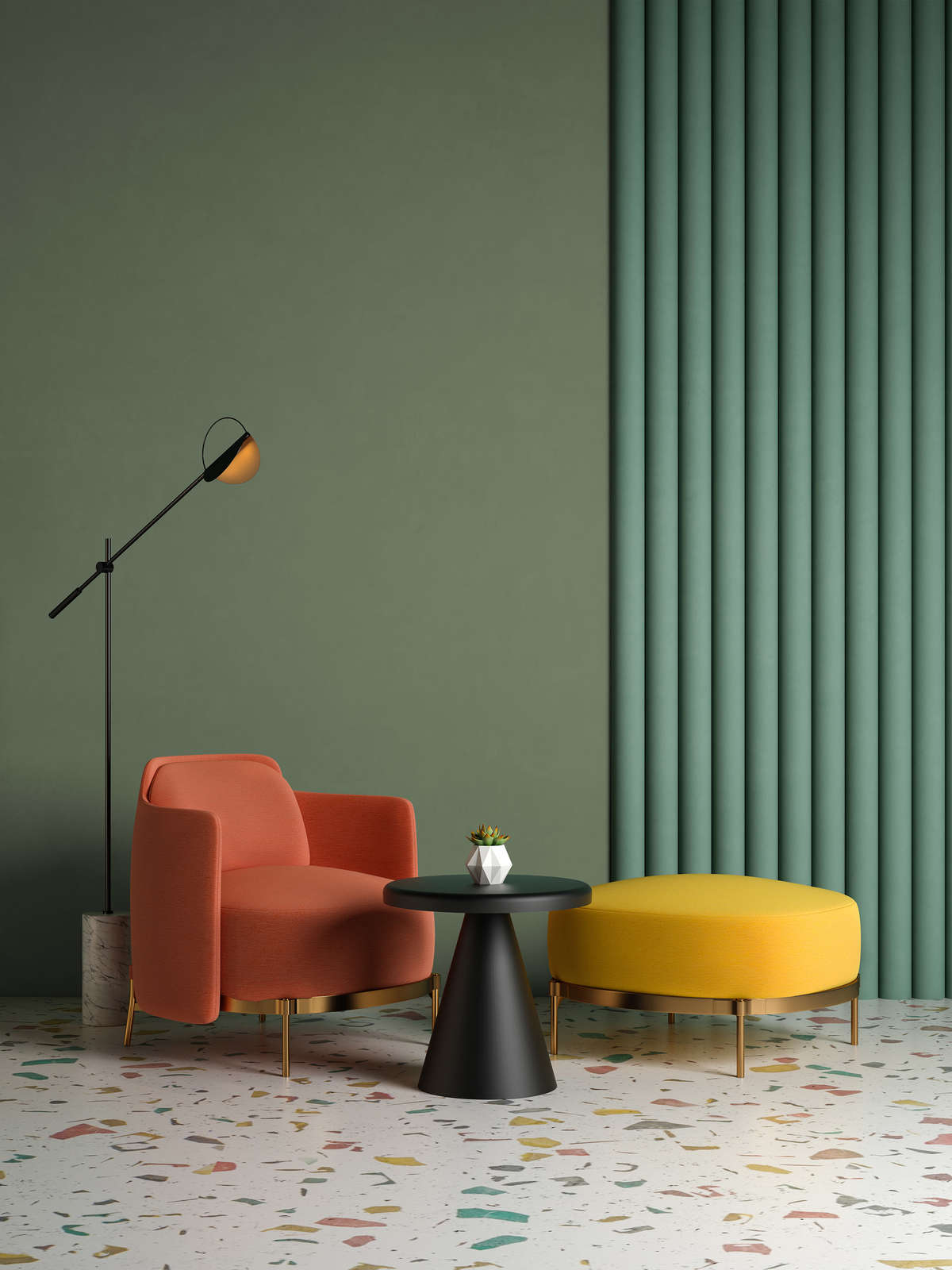             Premium Muurverf Relaxing Olive Green »Gorgeous Green« NW504 – 1 liter
        