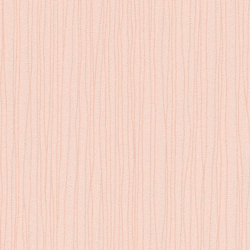             Apricotfarbene Vliestapete mit Linien-Struktur – Orange
        