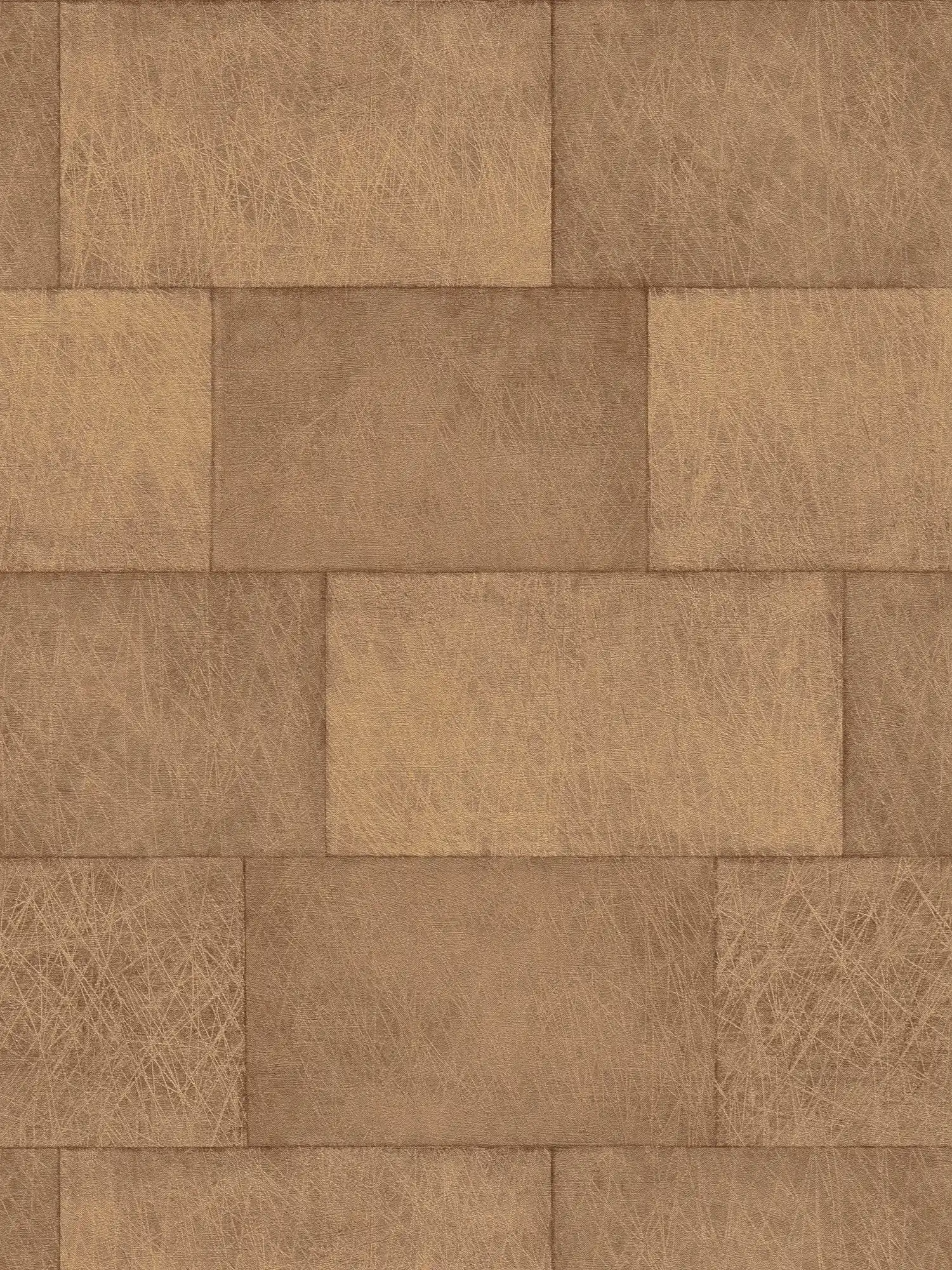        Stone optics wallpaper concrete stone pattern - brown, orange
    