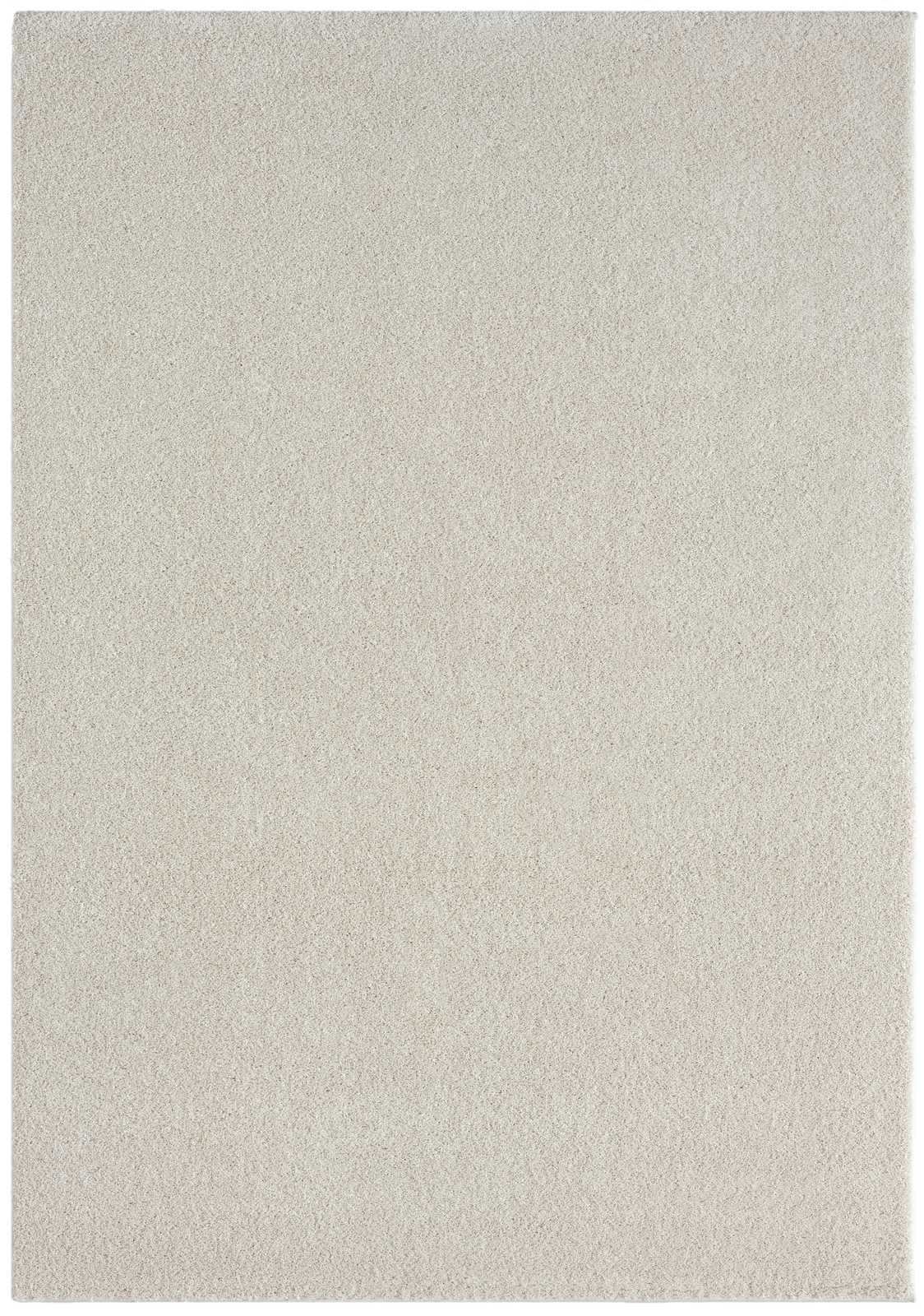             Cremefarbener Kurzflor Teppich – 170 x 120 cm
        
