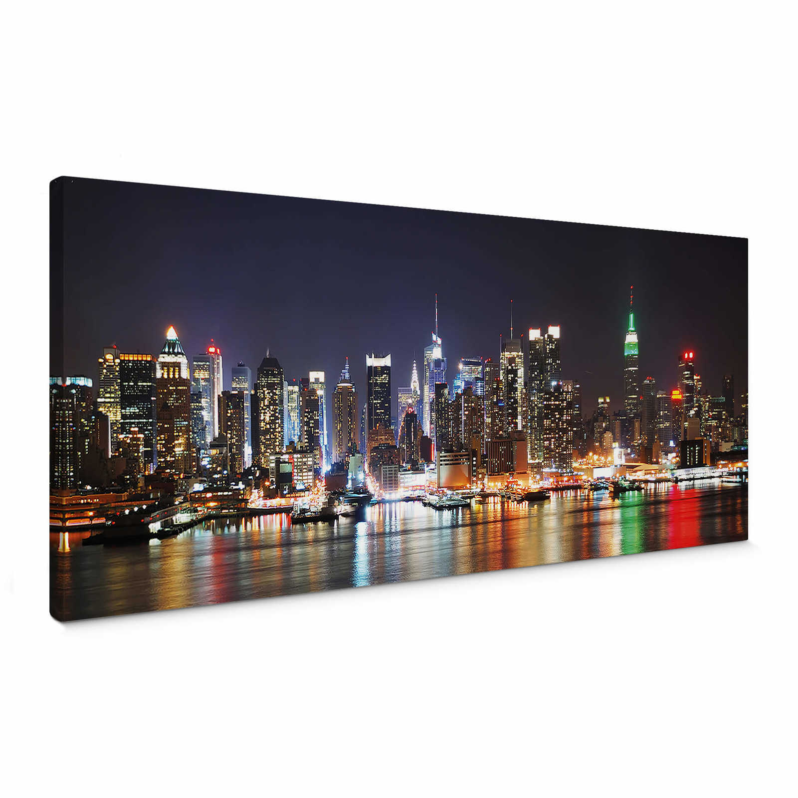         Tableau panoramique sur toile Skyline de New York - 1,00 m x 0,40 m
    