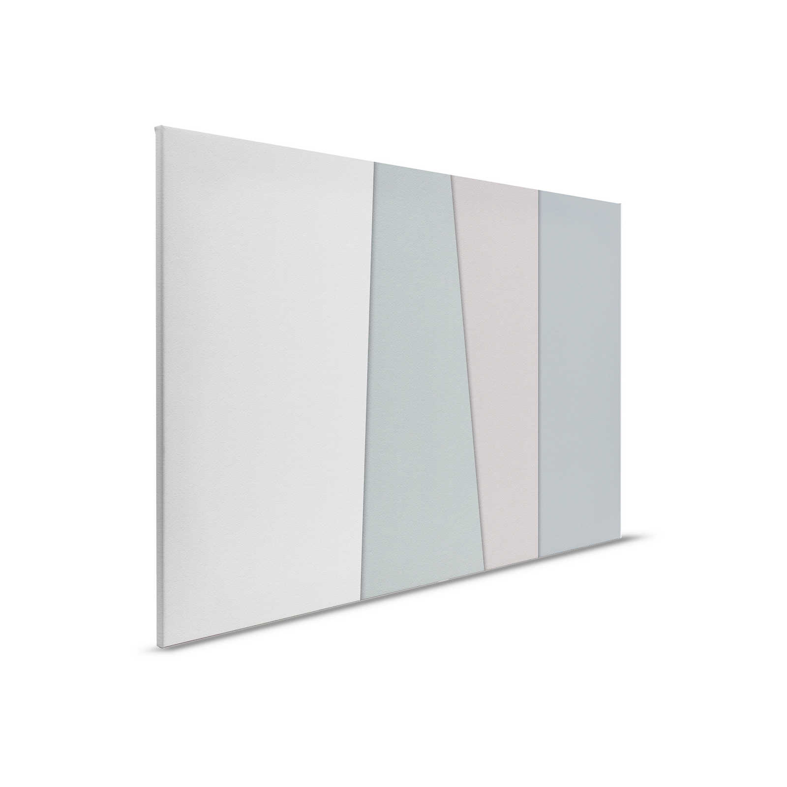         Layered paper 1 - Graphic canvas painting with coloured areas in handmade paper structure - 0.90 m x 0.60 m
    