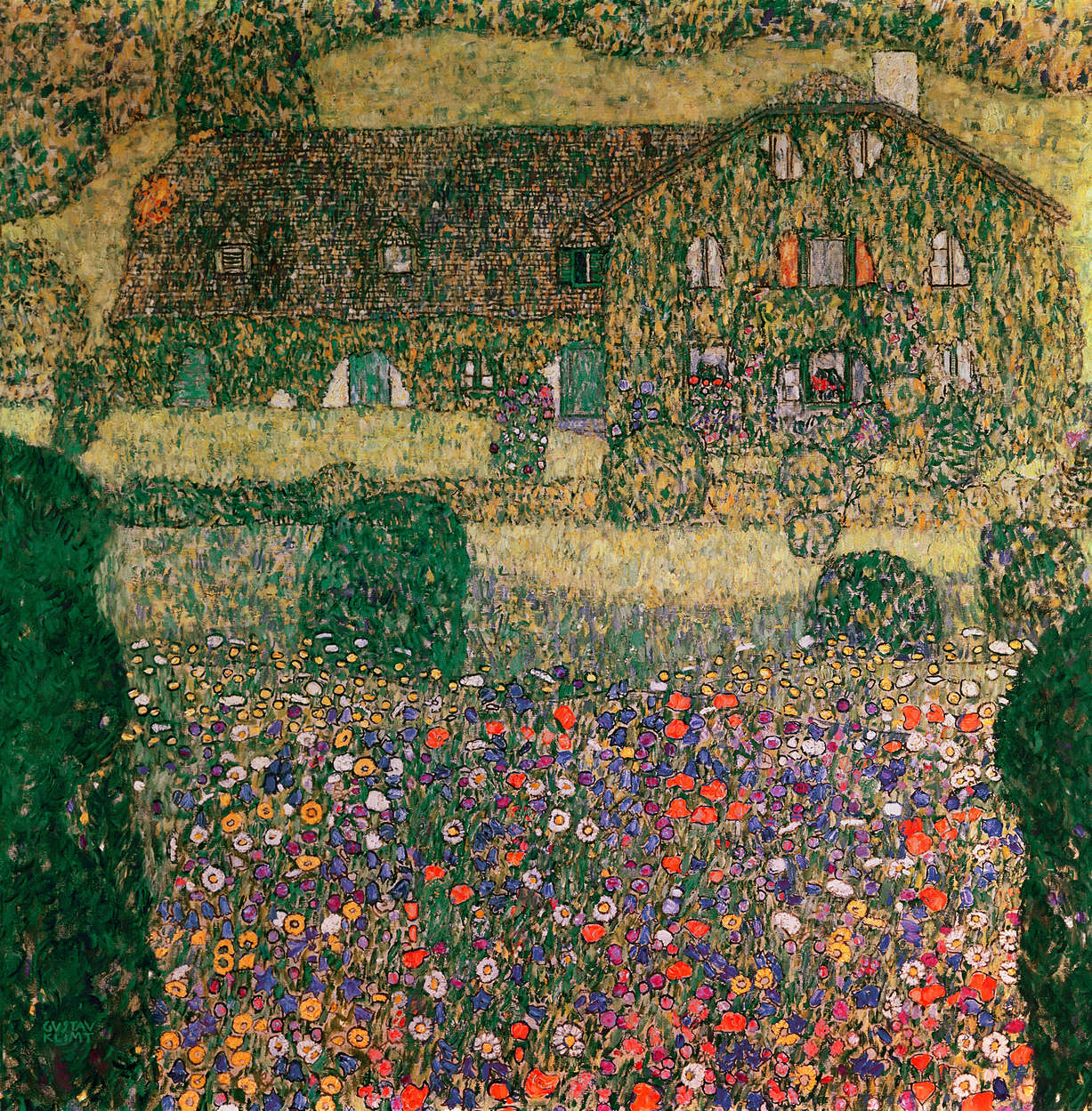            Fototapete 'Landhaus am Attersee' von Gustav Klimt
        