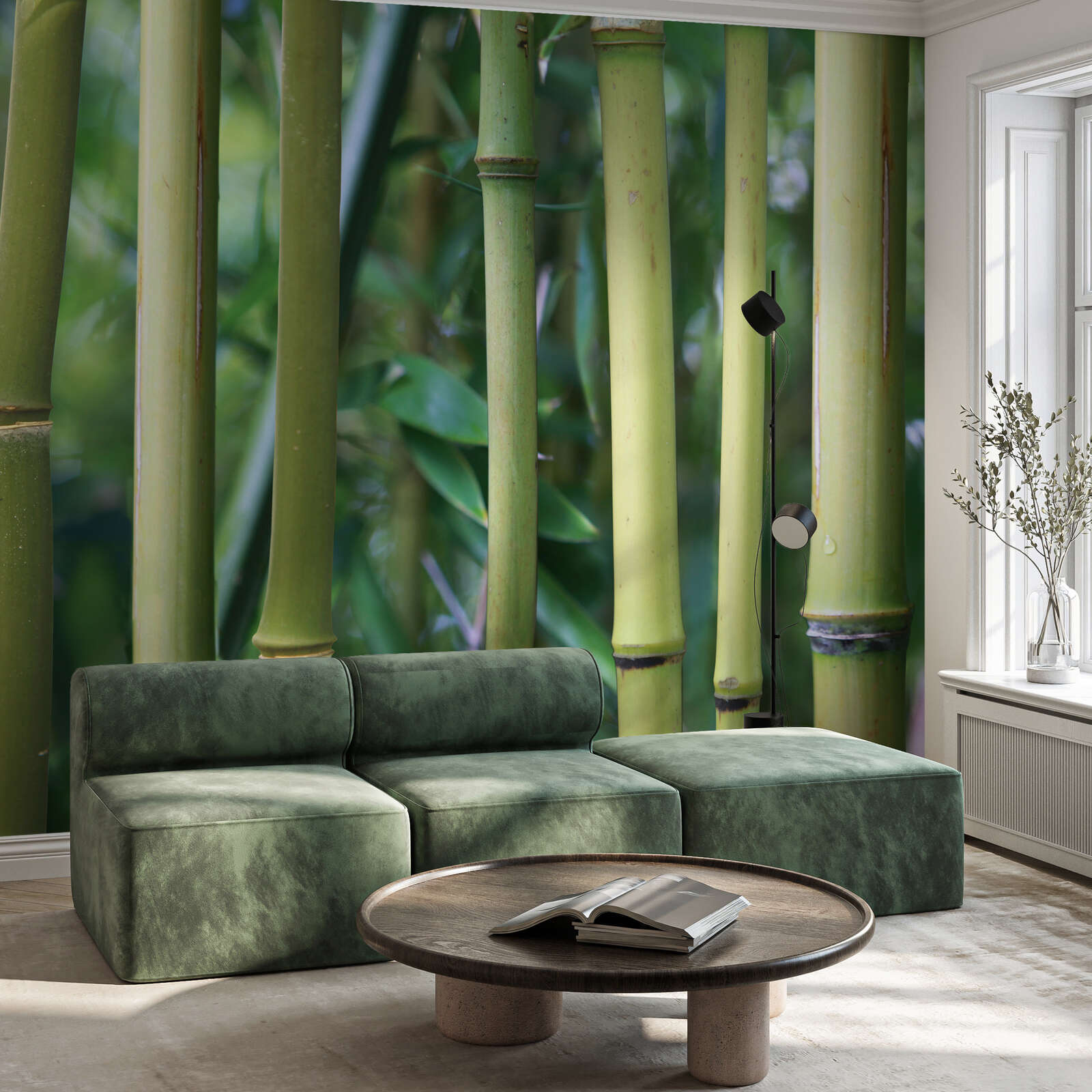Sofa, Sitzgruppe, Grün, Lederoptik, Moderner Wohnstil