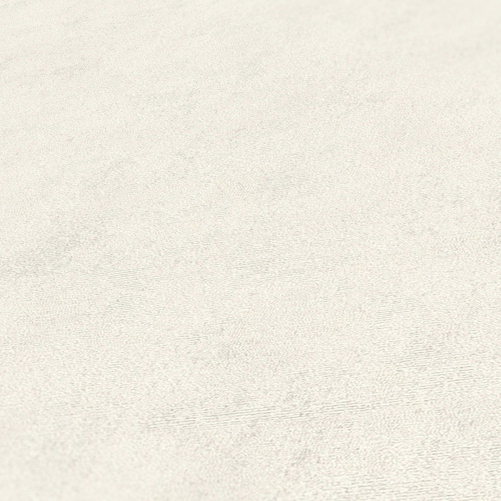             Tapete mit dezentem Struktur Design – Weiß
        