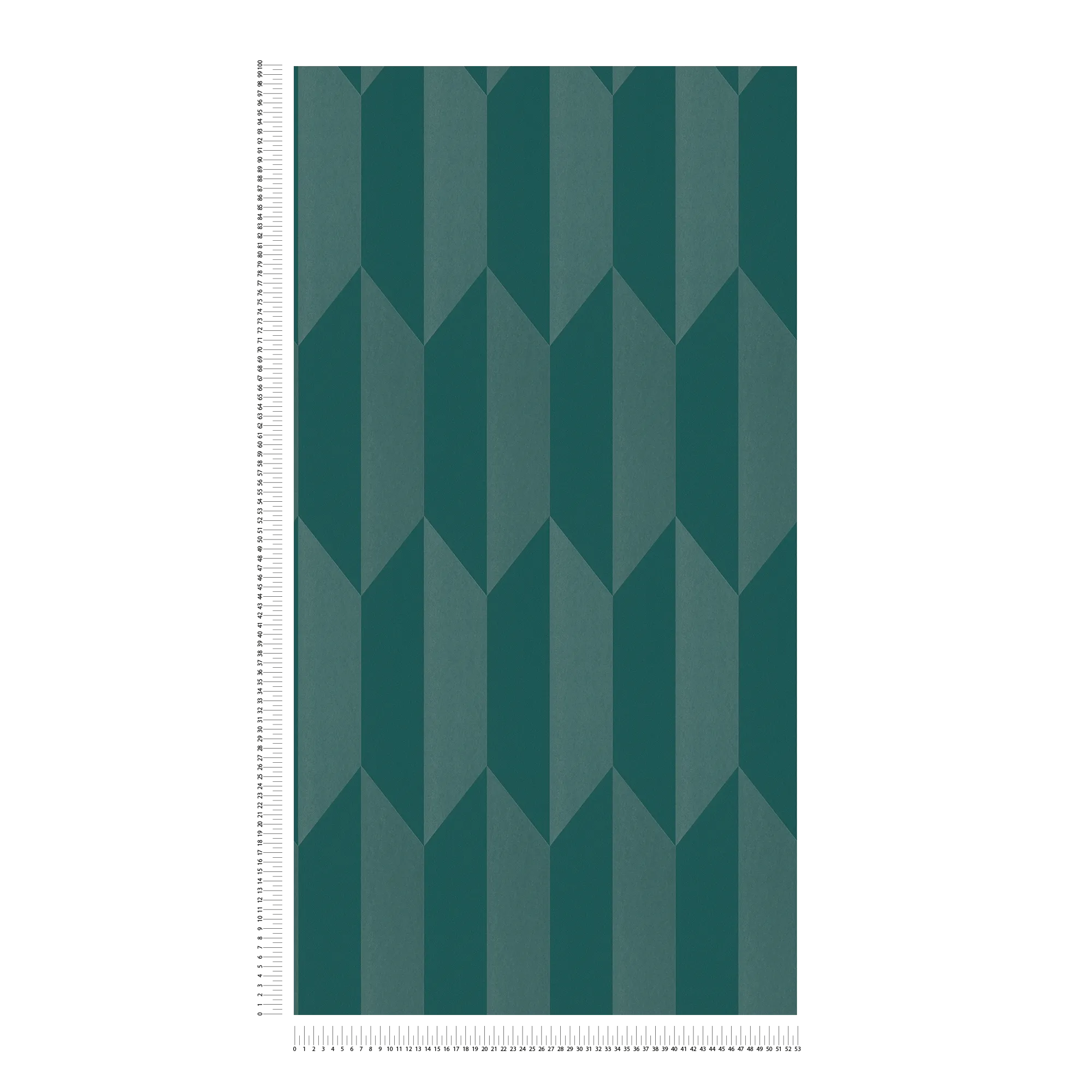 COSMOLiving - Vliestapete mit glänzendem geometrischen Design glatte Optik – Blau, Metallic