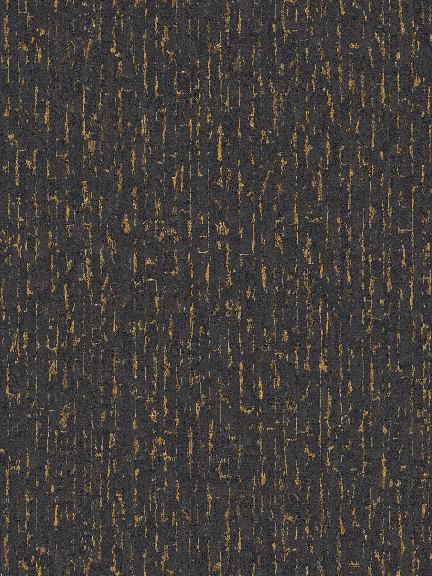         Moderne Vliestapete mit strukturierter Texturoptik – Schwarz, Gold, Metallic
    