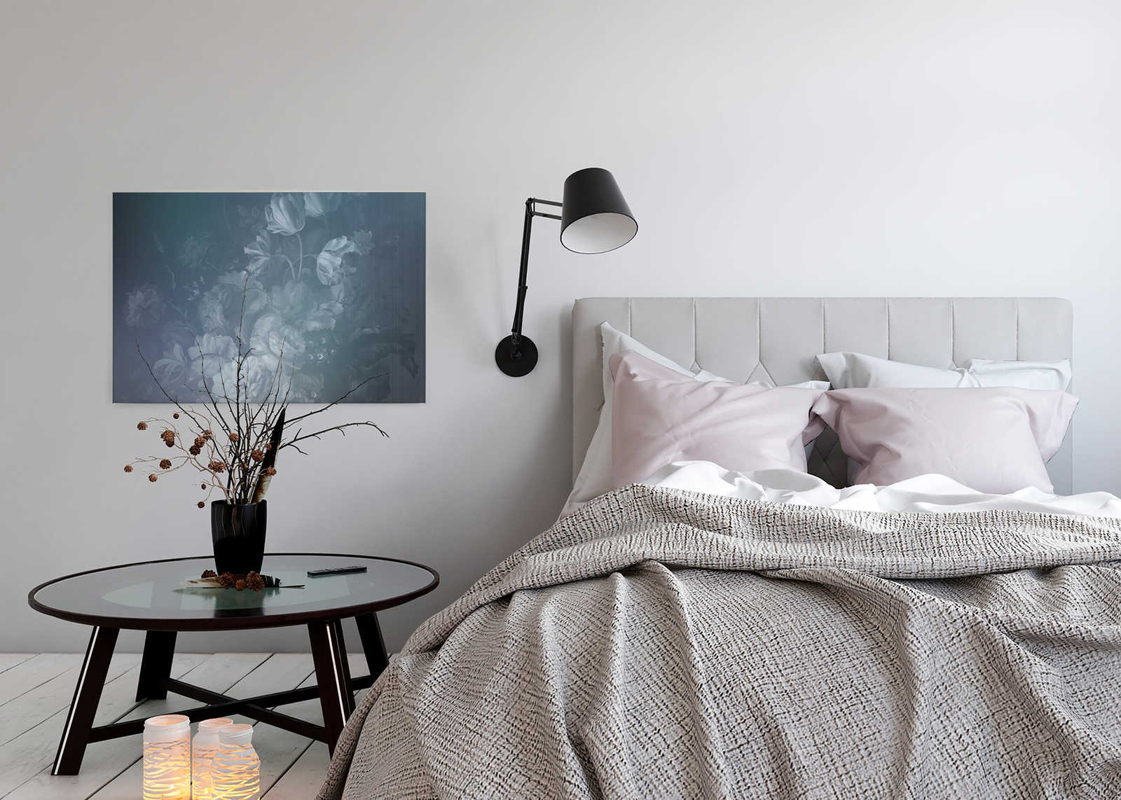 Dutch pastel 1 - Leinwandbild mit kunstvollen Rosenmotiv – 0,90 m x 0,60 m