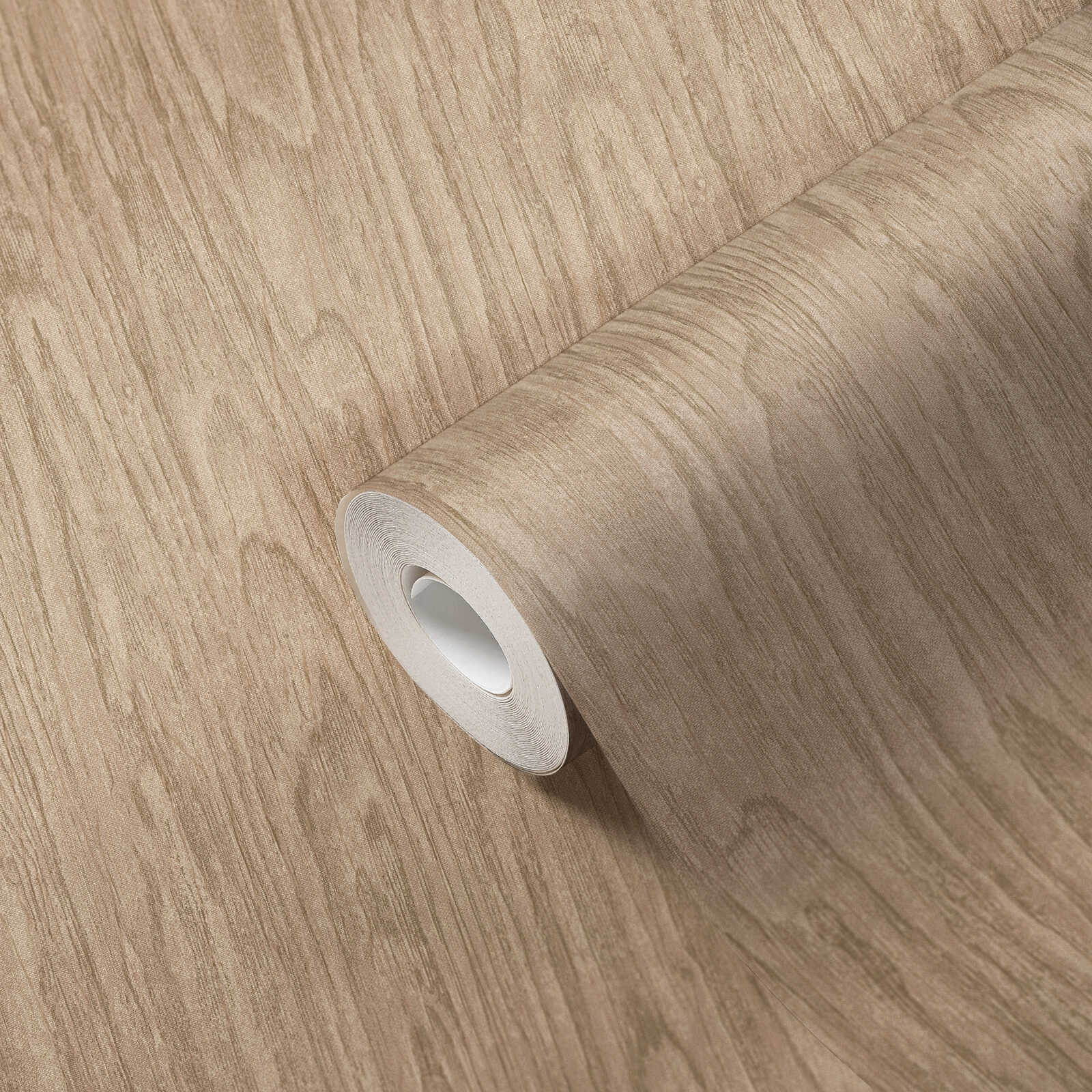             VERSACE Home Tapete realistische Holz Optik – Beige, Braun
        