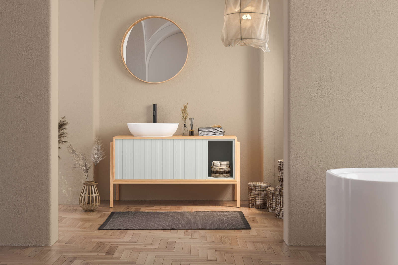             Premium Wandfarbe warmes Sand »Essential Earth« NW708 – 1 Liter
        