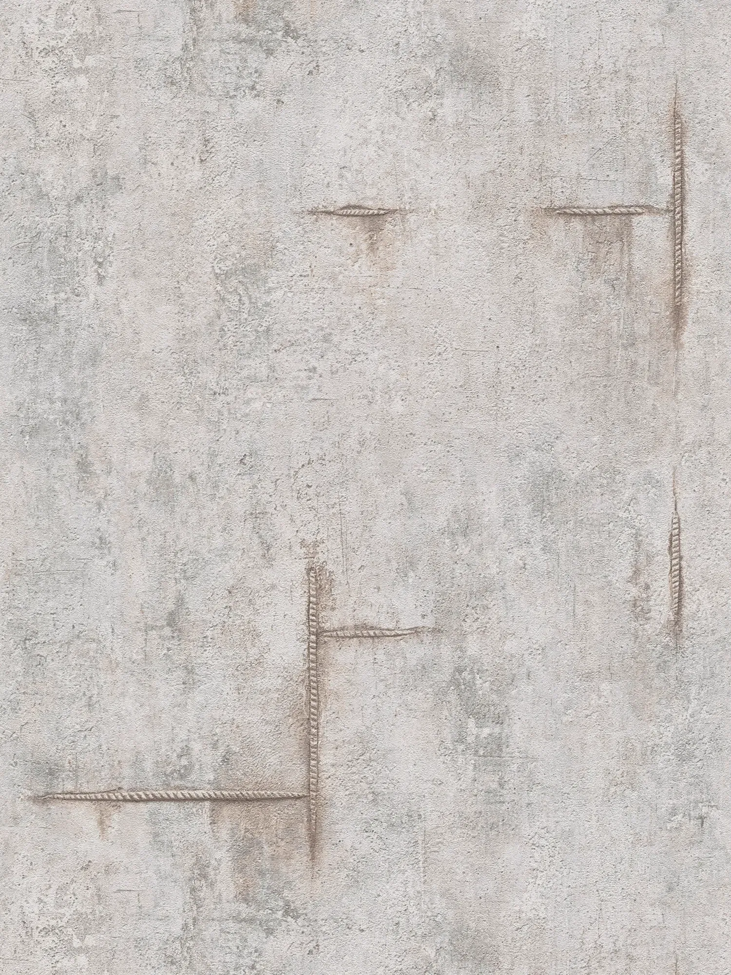             COSMOLiving - Used-look non-woven wallpaper for a modern industrial style - grey, brown
        