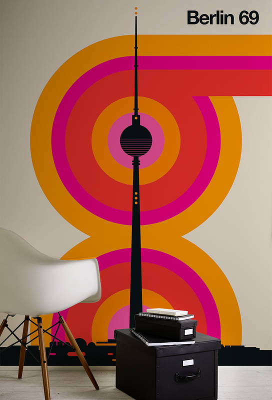 wohnzimmer, modern, wandkunst, kunstposter, telefoneturm