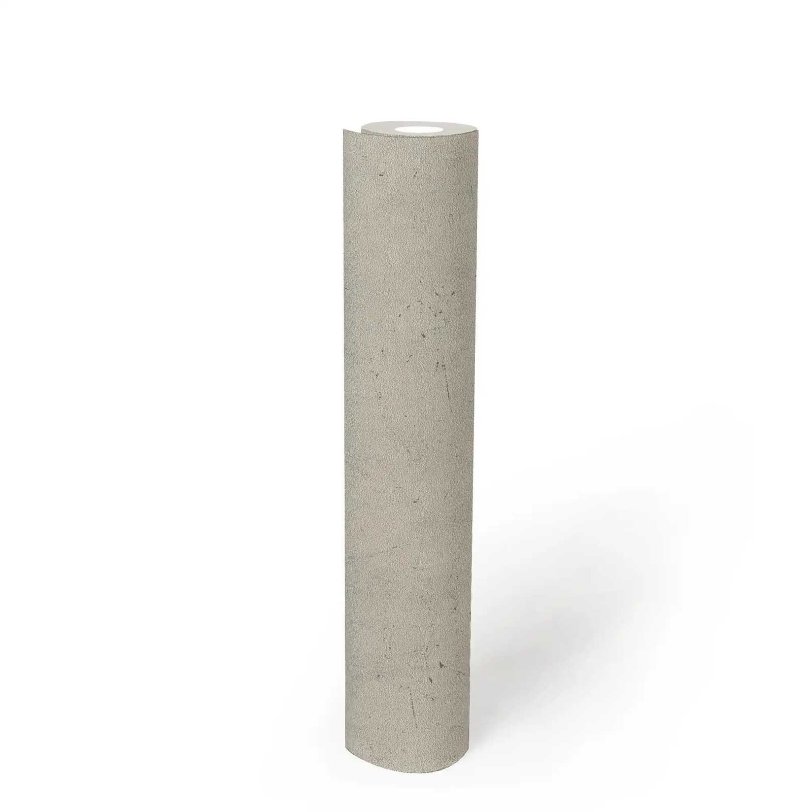 Vliestapete mit Scheibenputz-Optik &amp; Farbschraffur – Beige