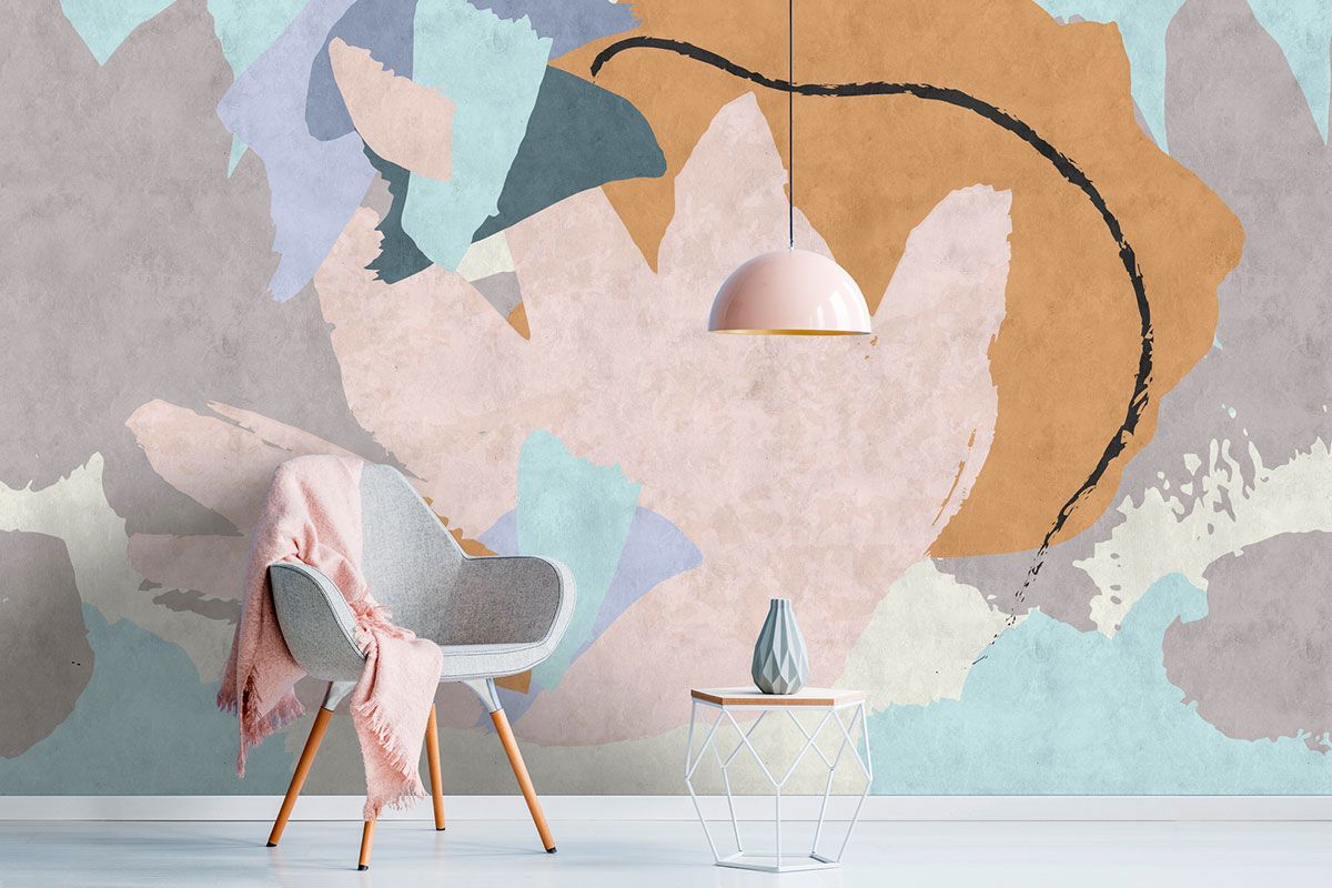 Pastel Photowallpaper motif abstrait