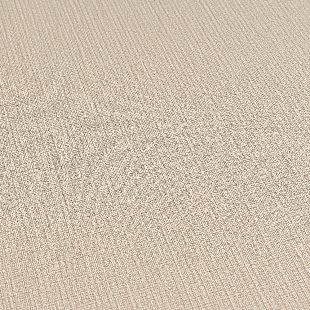             Einfarbige MICHALSKY Vliestapete im Stoffdesign – Beige
        