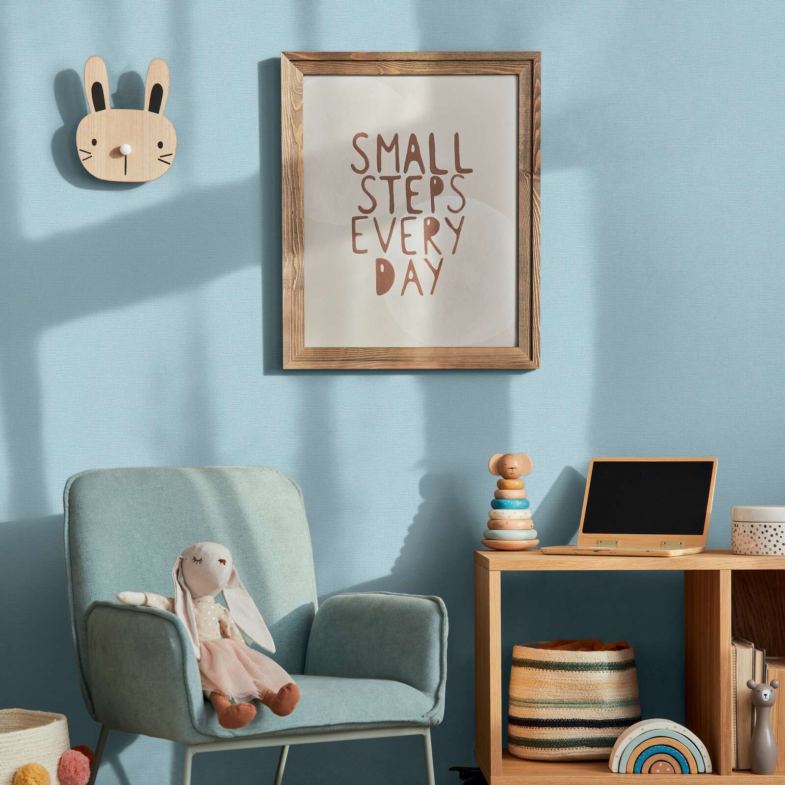 Kinderzimmer, Wohnzimmerdeko, Wandbild, Rahmenholz, Kuscheldecke?