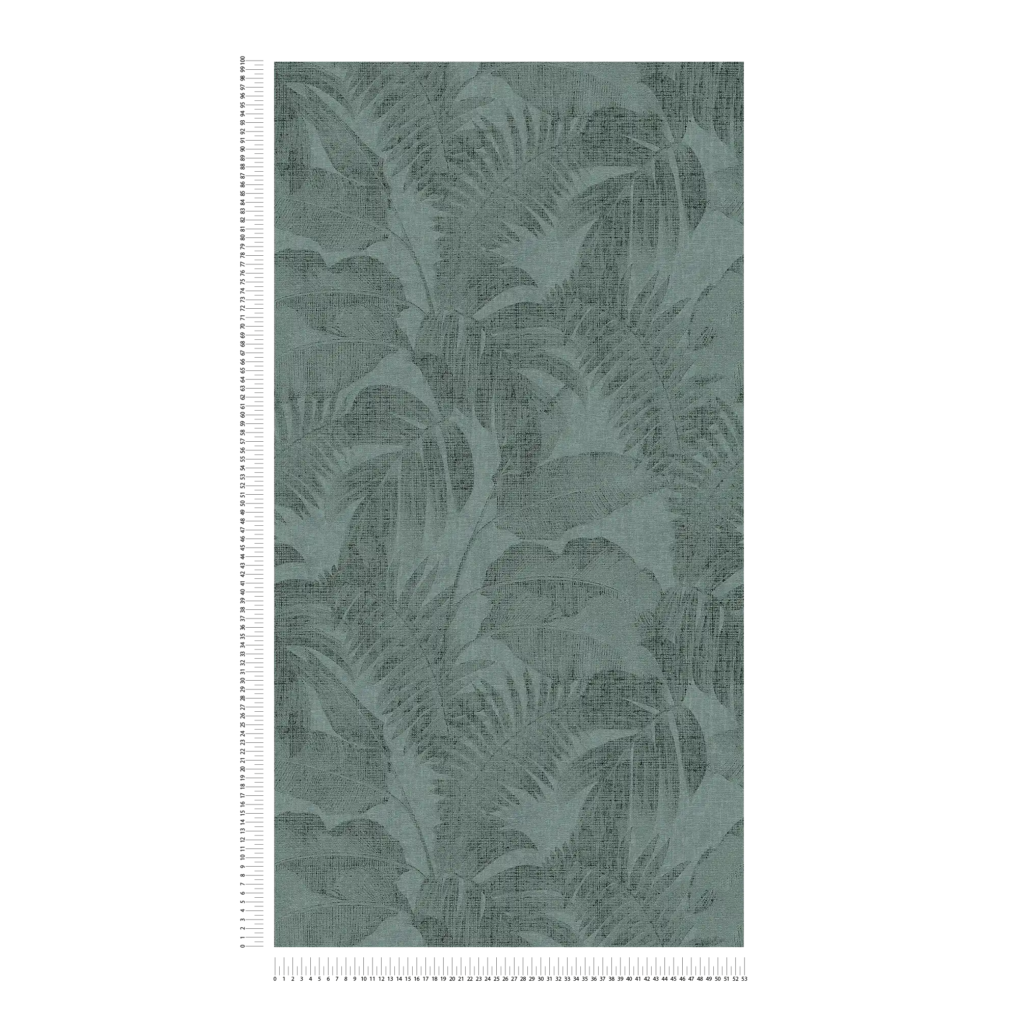             Boho Dschungel-Tapete mit Leinen Optik – Grün
        