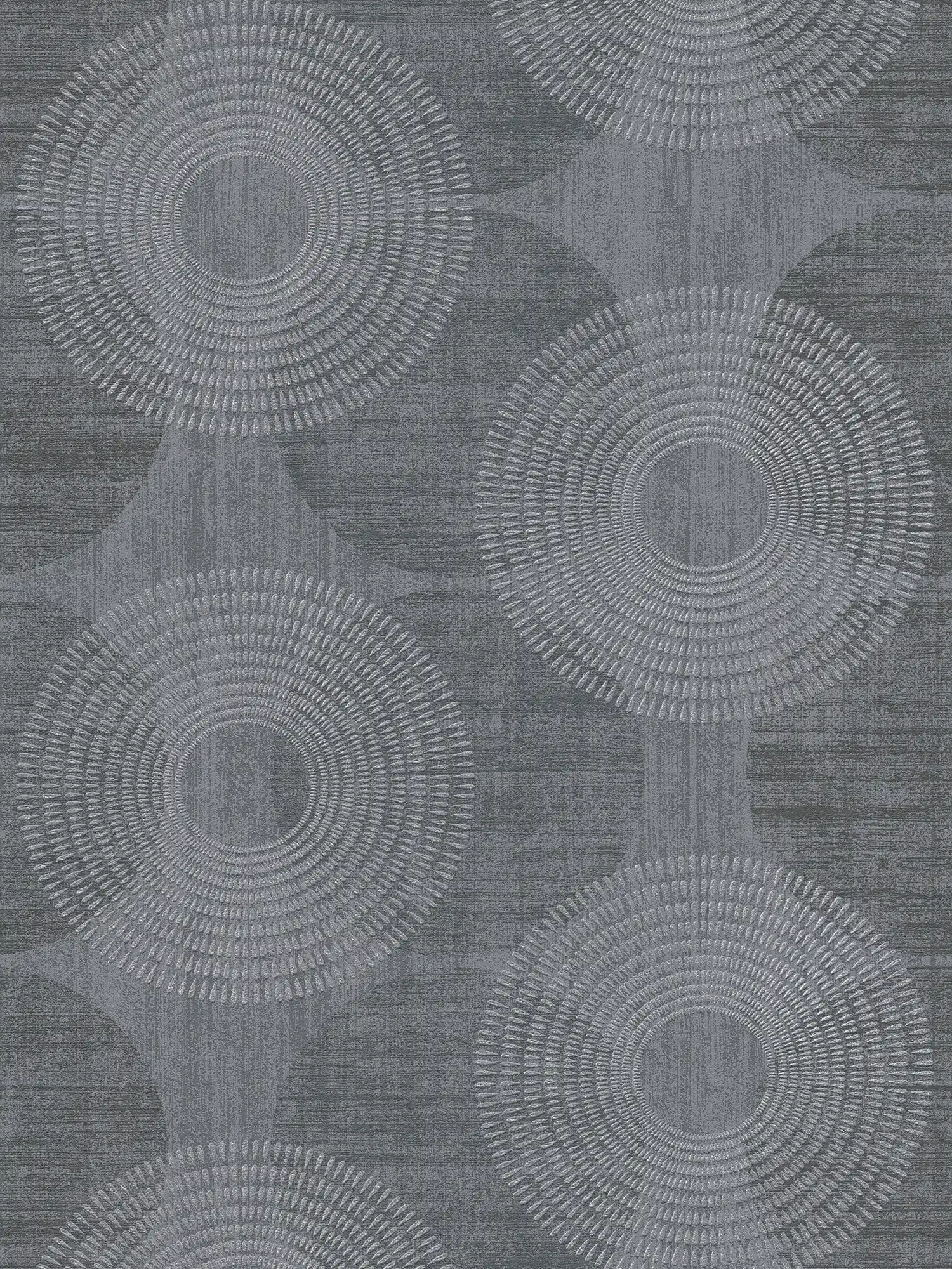         Scandinavian style wallpaper with modern pattern - black
    