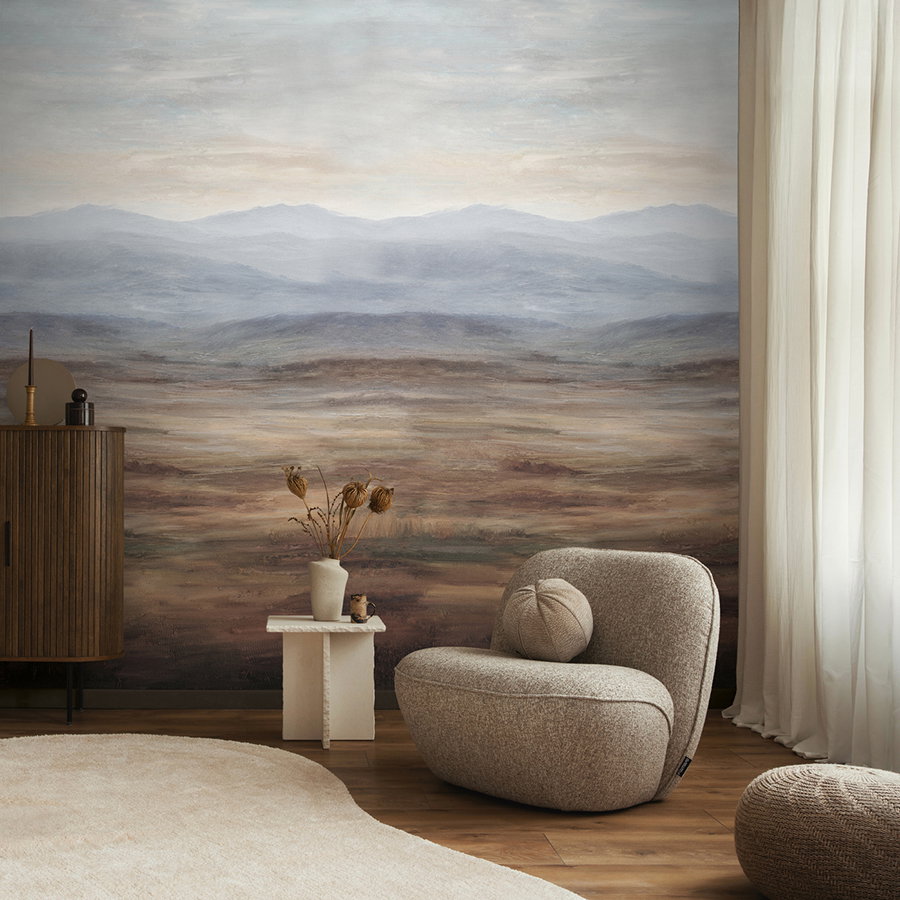 Wandbild, Landschaft, Wohnzimmer, Sessel, Skulptur